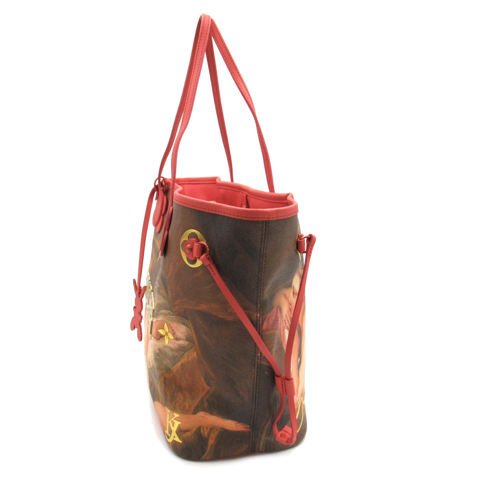 LOUIS VUITTON **【激減優惠】Masters Collection Neverfull MM手挽袋/肩背袋粉紅色/啡色