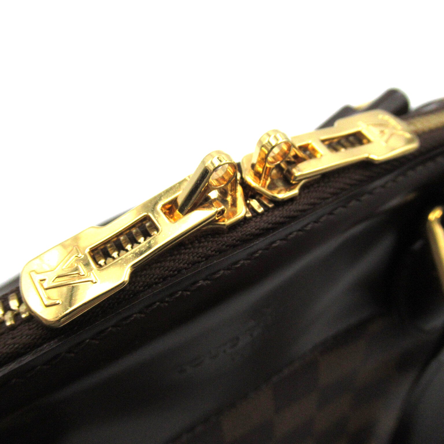LOUIS VUITTON Damier Verona PM金扣肩背袋啡色