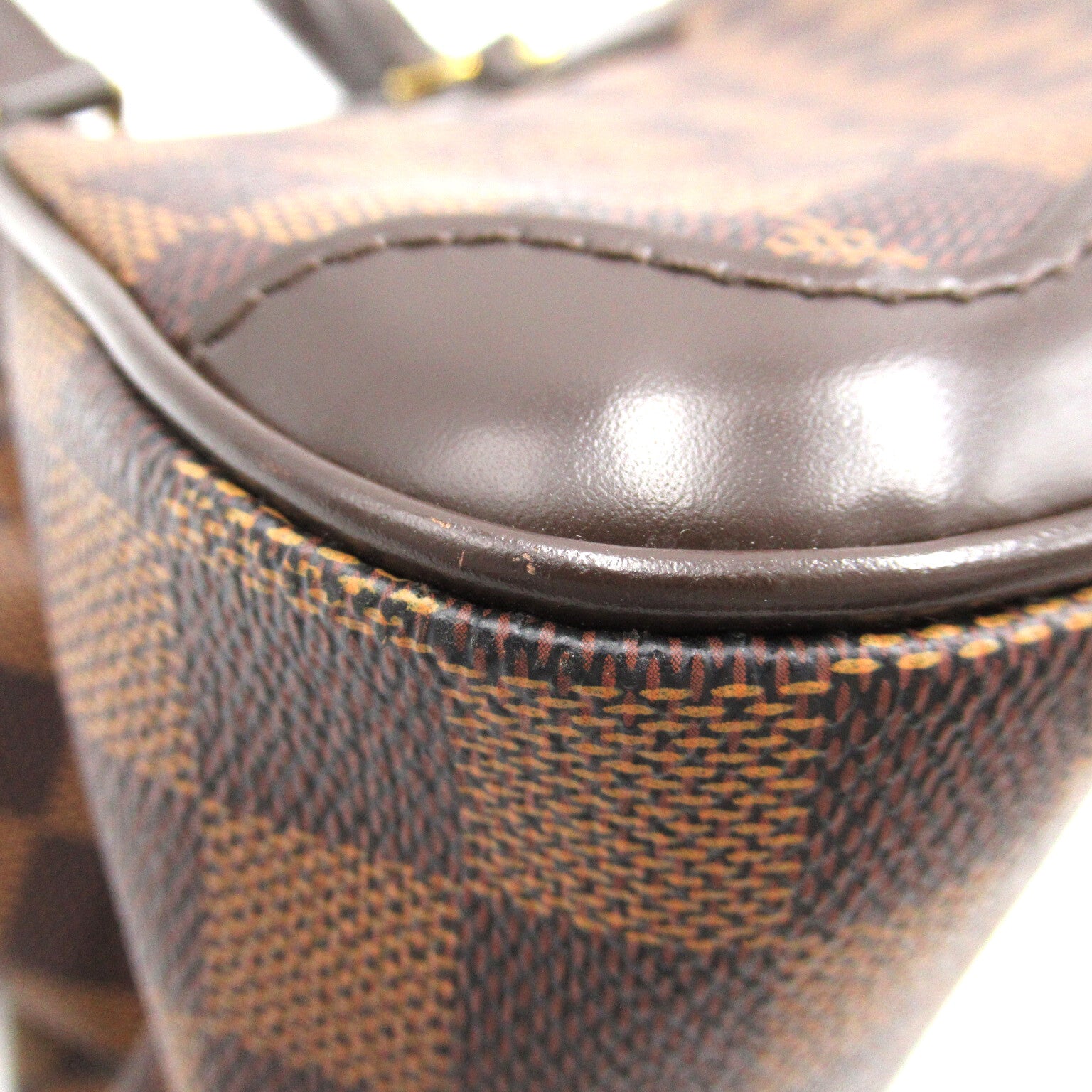 LOUIS VUITTON Damier Verona PM金扣肩背袋啡色