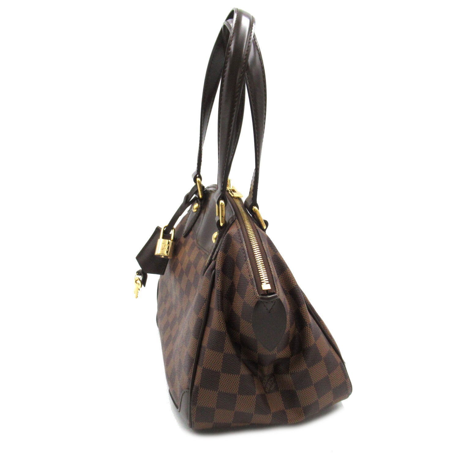 LOUIS VUITTON Damier Verona PM金扣肩背袋啡色