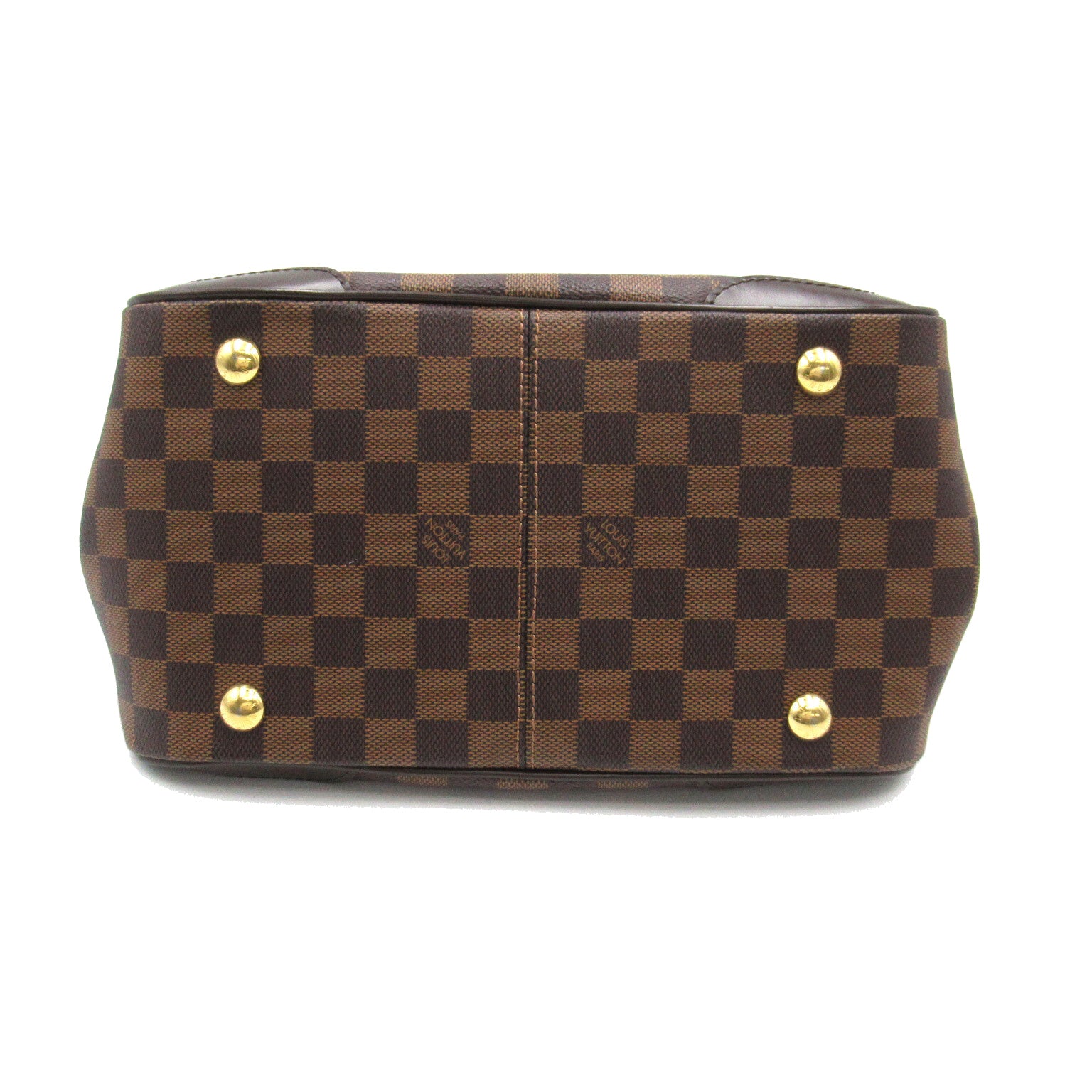 LOUIS VUITTON Damier Verona PM金扣肩背袋啡色