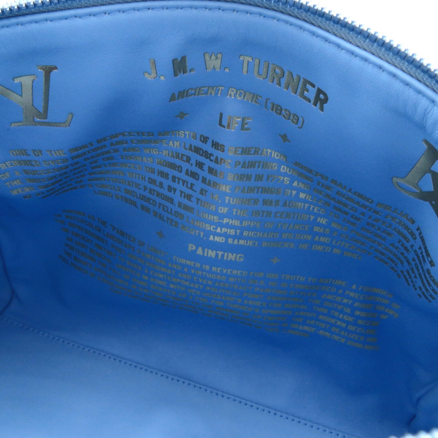 LOUIS VUITTON 【激減優惠】Masters Collection Turner Speedy 30銀扣手挽袋藍色