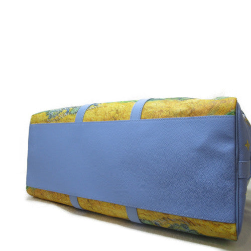 LOUIS VUITTON 【激減優惠】塗層帆布Van Gogh Keepall 50手挽肩背兩用袋藍色
