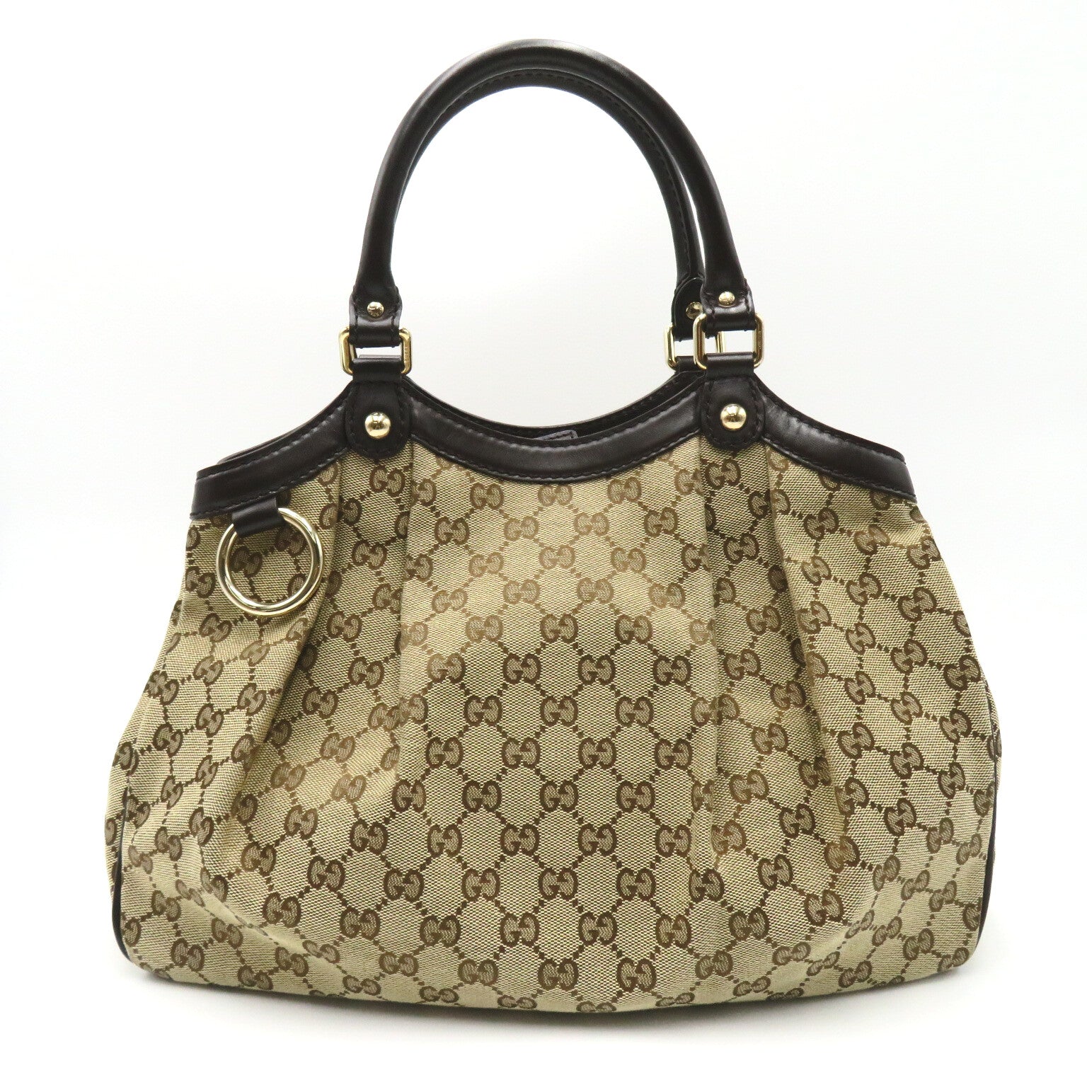 GUCCI 【激減優惠】帆布Sukey Medium Tote Bag手挽袋/肩背袋啡色