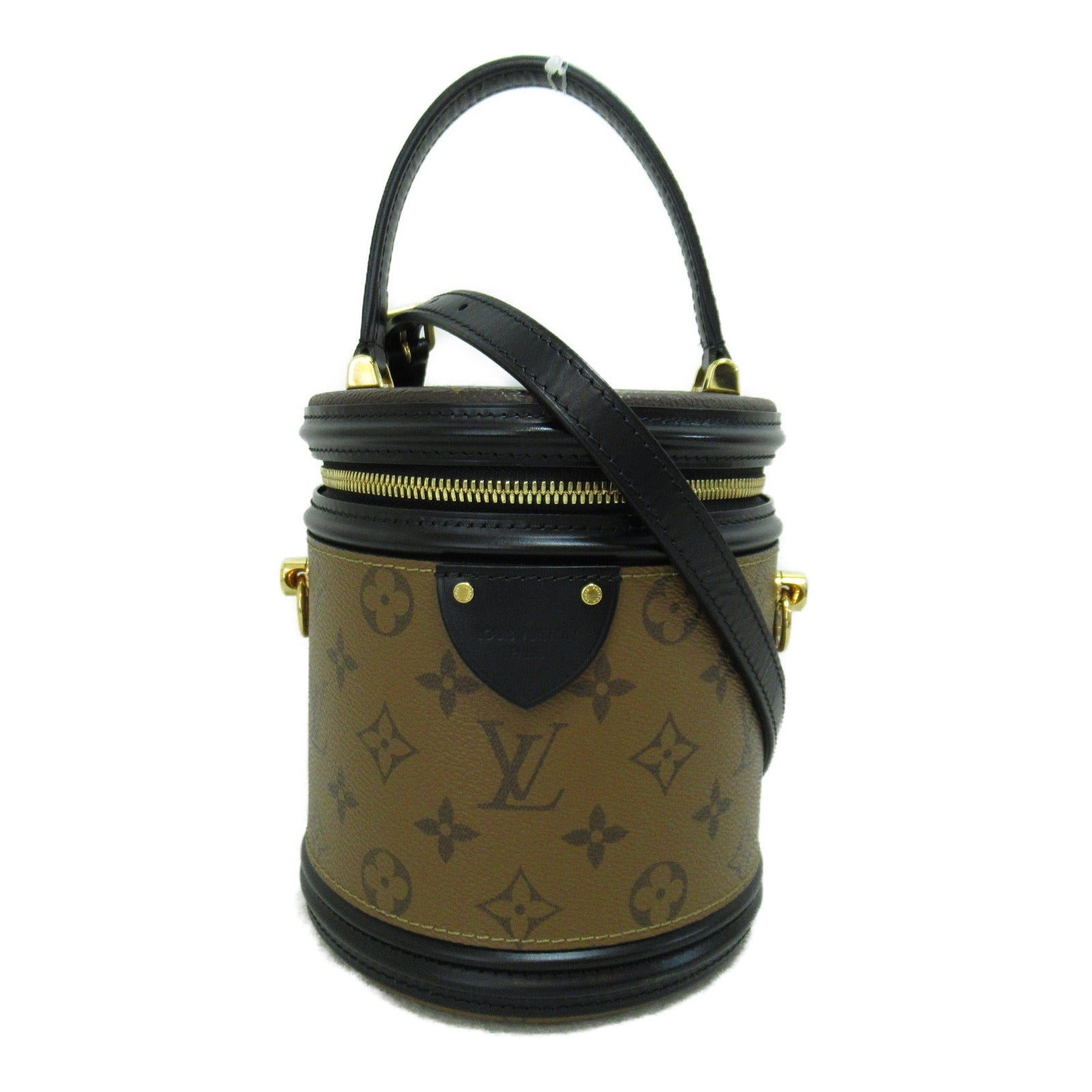 LOUIS VUITTON 【激減優惠】Monogram Reverse Cannes手挽肩背兩用袋啡色