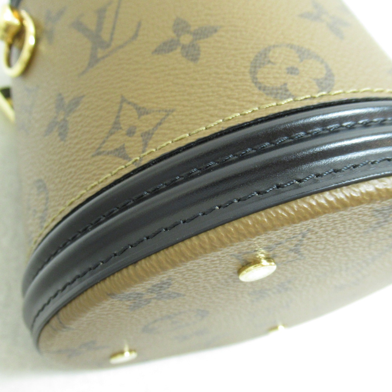 LOUIS VUITTON 【激減優惠】Monogram Reverse Cannes手挽肩背兩用袋啡色