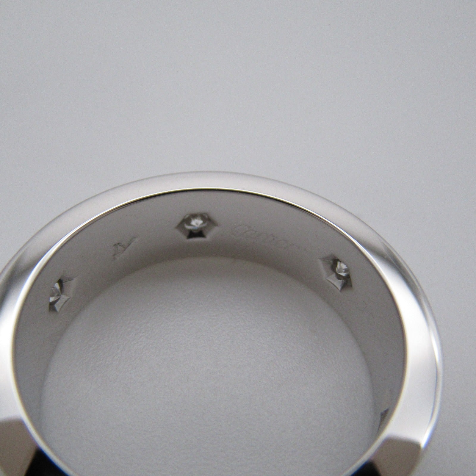 CARTIER 【激減優惠】18K白金Love Ring 6 Diamond Ring鑽石戒指US#5.5/Cartier#50