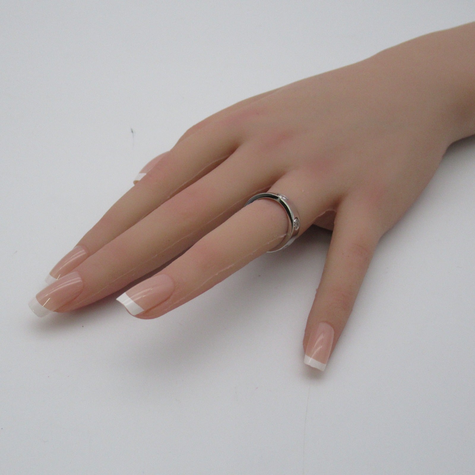 CARTIER 【激減優惠】18K白金Love Ring 6 Diamond Ring鑽石戒指US#5.5/Cartier#50