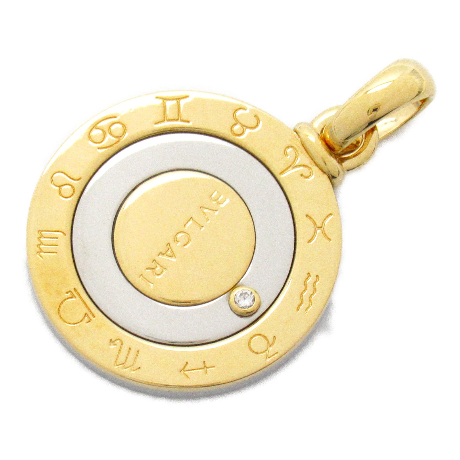 BVLGARI 【激減優惠】18K黃金/不鏽鋼Horoscope Top吊墜