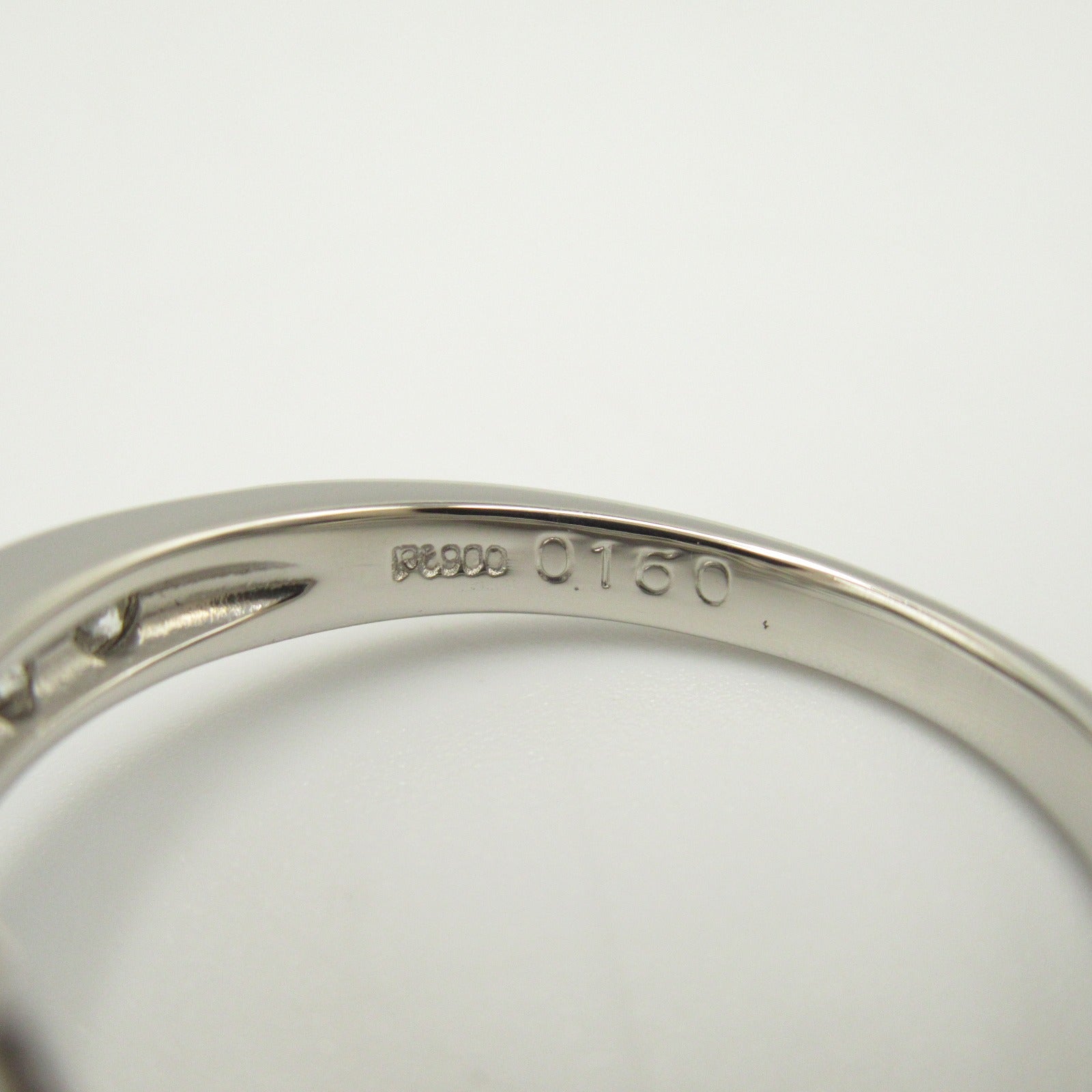 JEWELRY PT900鉑金Diamond Ring 0.16ct粉紅鑽石/0.88ct鑽石戒指US#6.25
