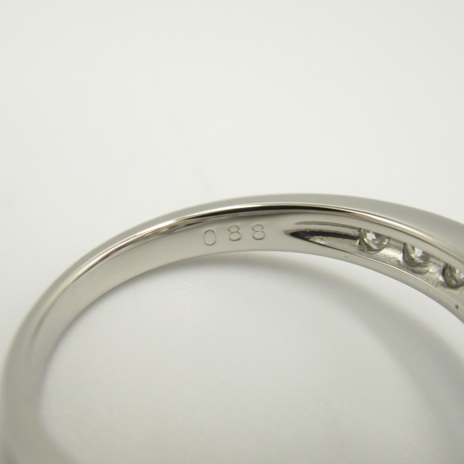 JEWELRY PT900鉑金Diamond Ring 0.16ct粉紅鑽石/0.88ct鑽石戒指US#6.25