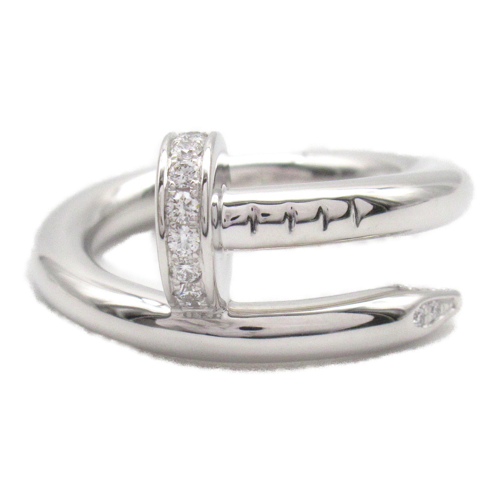 CARTIER 18K白金Juste Un Clou Ring鑽石戒指US#4.25/Cartier#46
