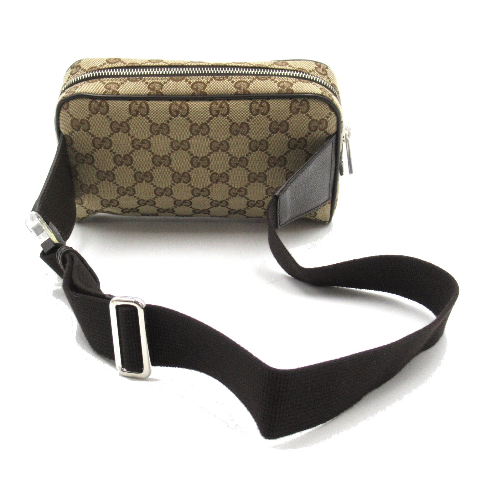 GUCCI 帆布Waist Bag腰包棕色