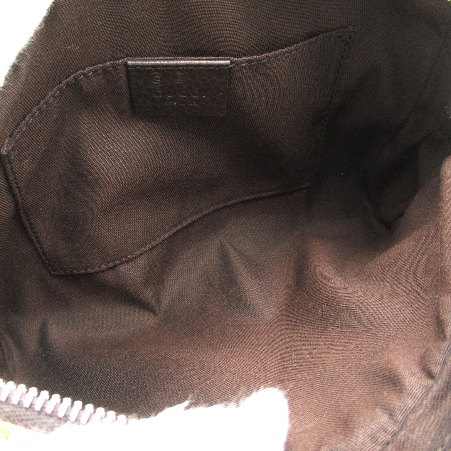 GUCCI 帆布Waist Bag腰包棕色