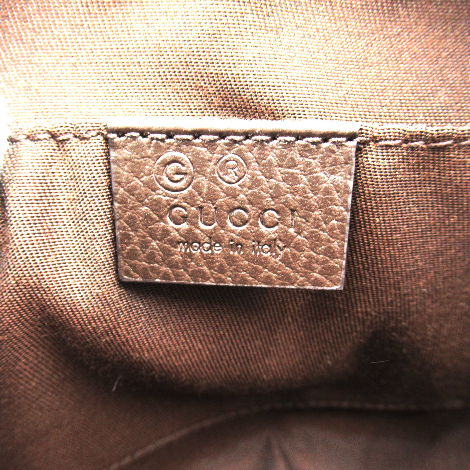 GUCCI 帆布Waist Bag腰包棕色