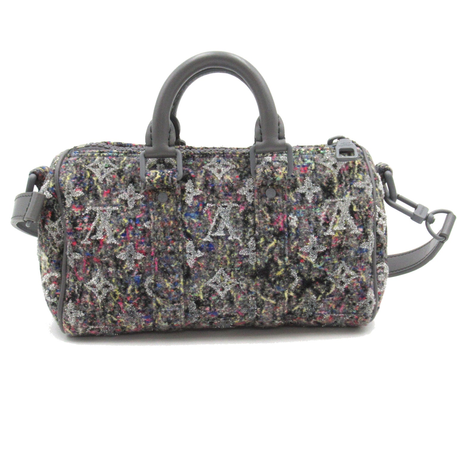 LOUIS VUITTON 【激減優惠】Monogram Felt Keepall XS 2021 Collection手挽肩背兩用袋灰色