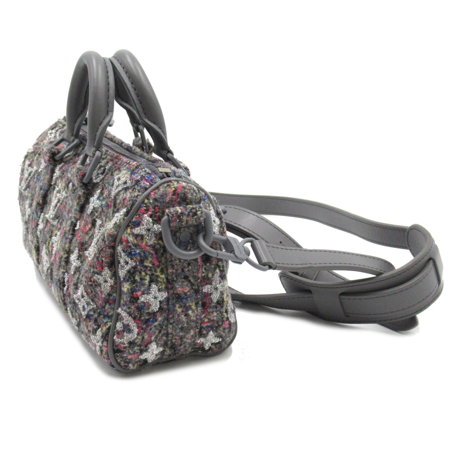 LOUIS VUITTON 【激減優惠】Monogram Felt Keepall XS 2021 Collection手挽肩背兩用袋灰色