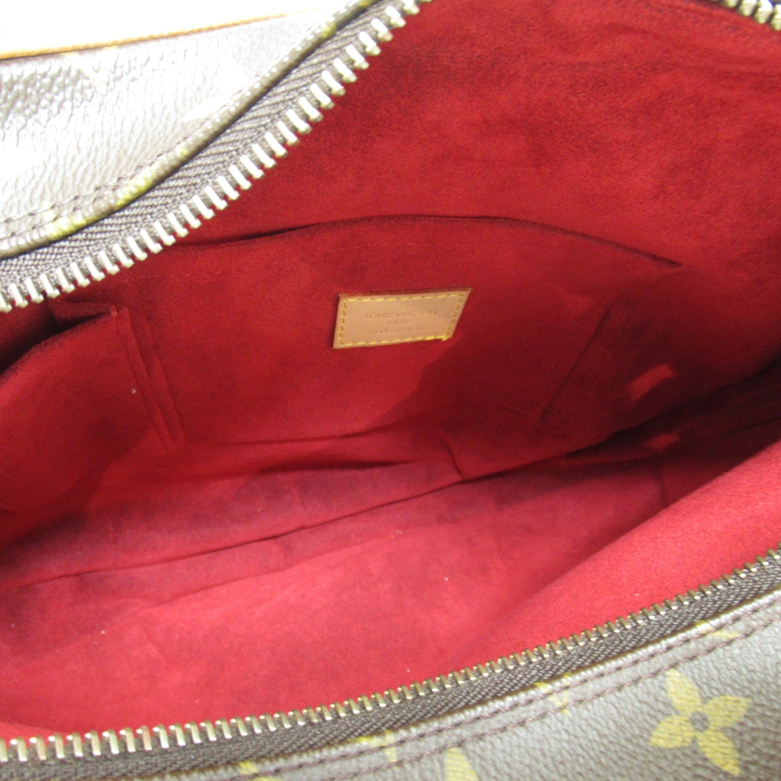 LOUIS VUITTON Monogram Croissant GM Shoulder Bag金扣肩背袋啡色