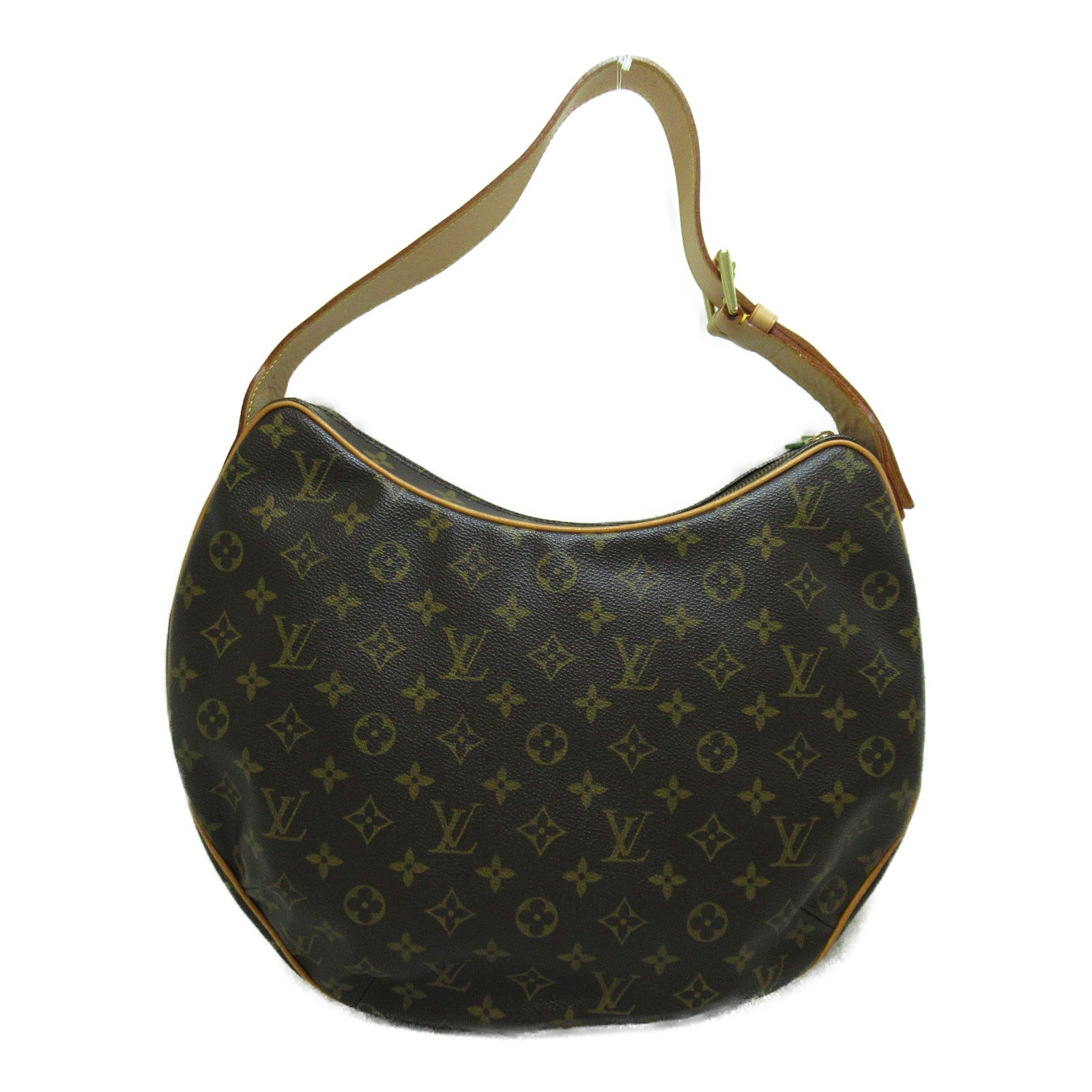 LOUIS VUITTON Monogram Croissant GM Shoulder Bag金扣肩背袋啡色