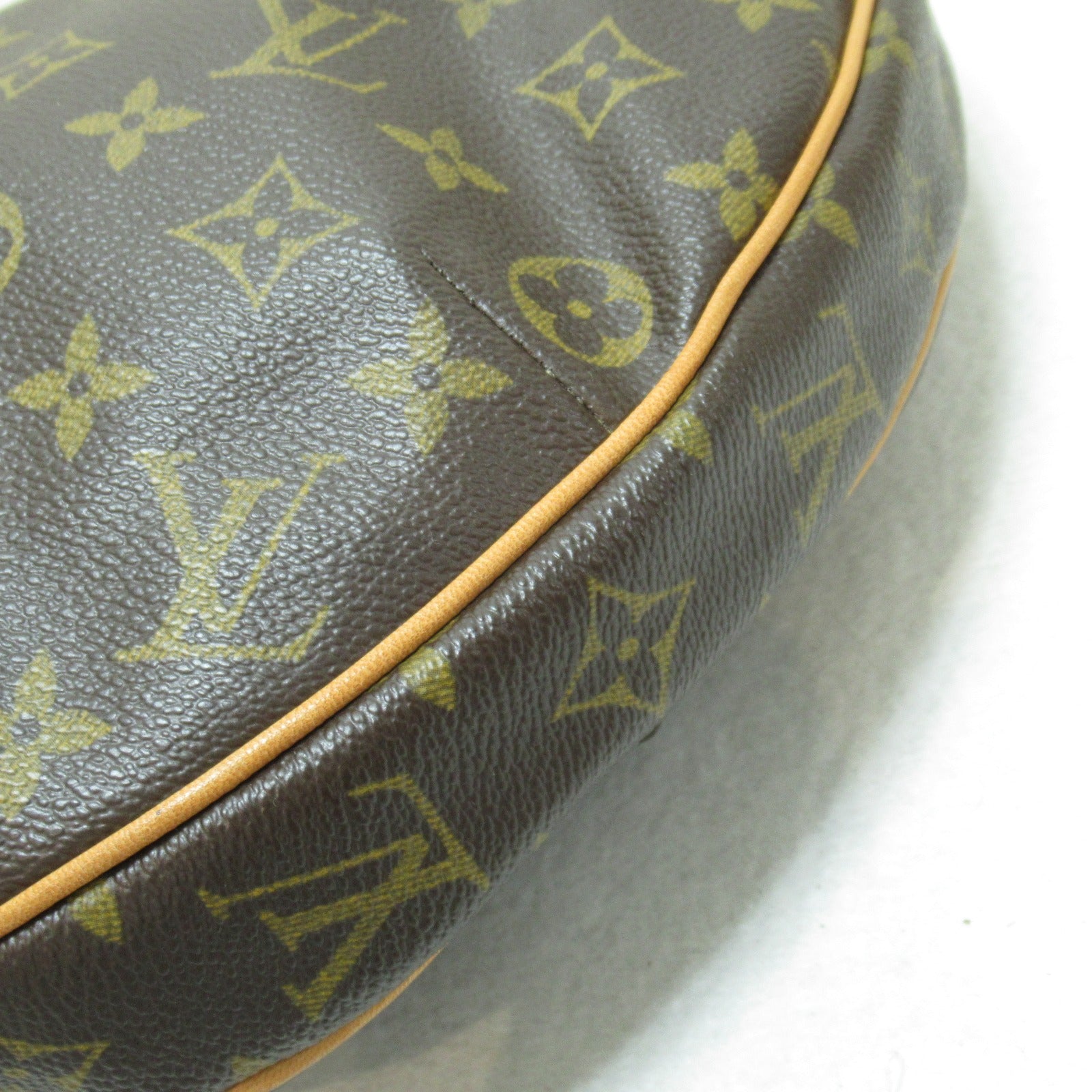 LOUIS VUITTON Monogram Croissant GM Shoulder Bag金扣肩背袋啡色