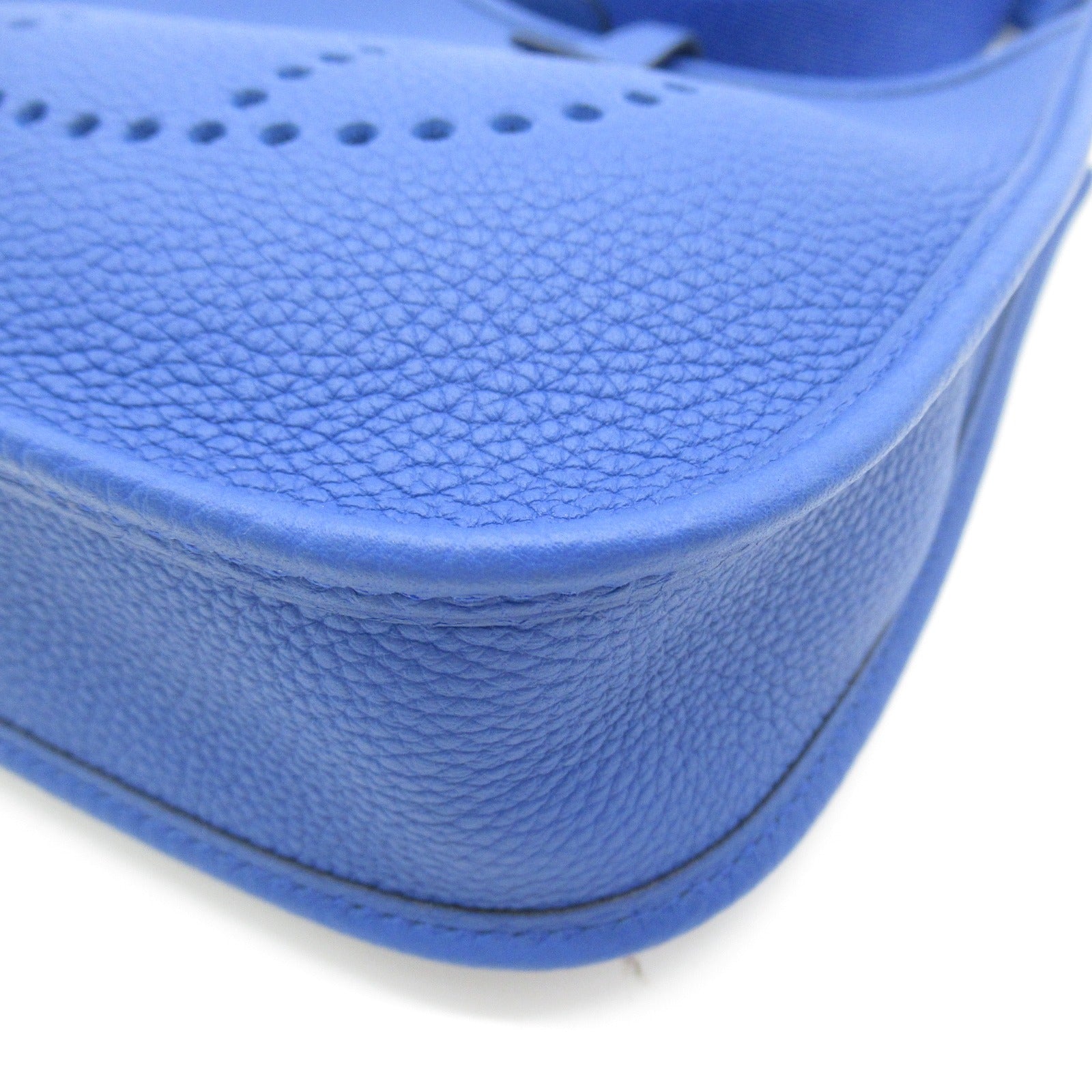 HERMES Maurice皮革Evelyne Amazone TPM金扣肩背袋Bleu Royal皇家藍色