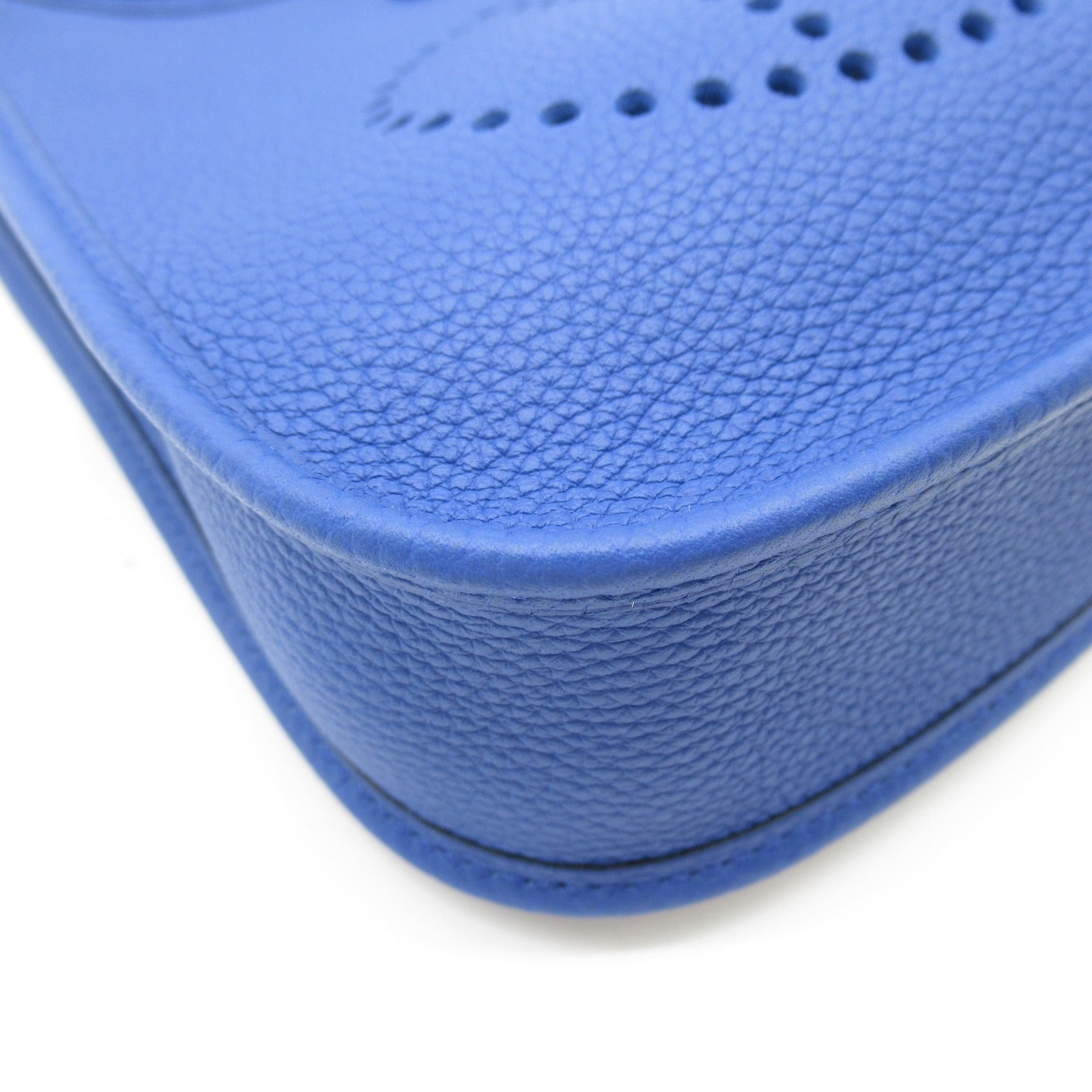 HERMES Maurice皮革Evelyne Amazone TPM金扣肩背袋Bleu Royal皇家藍色