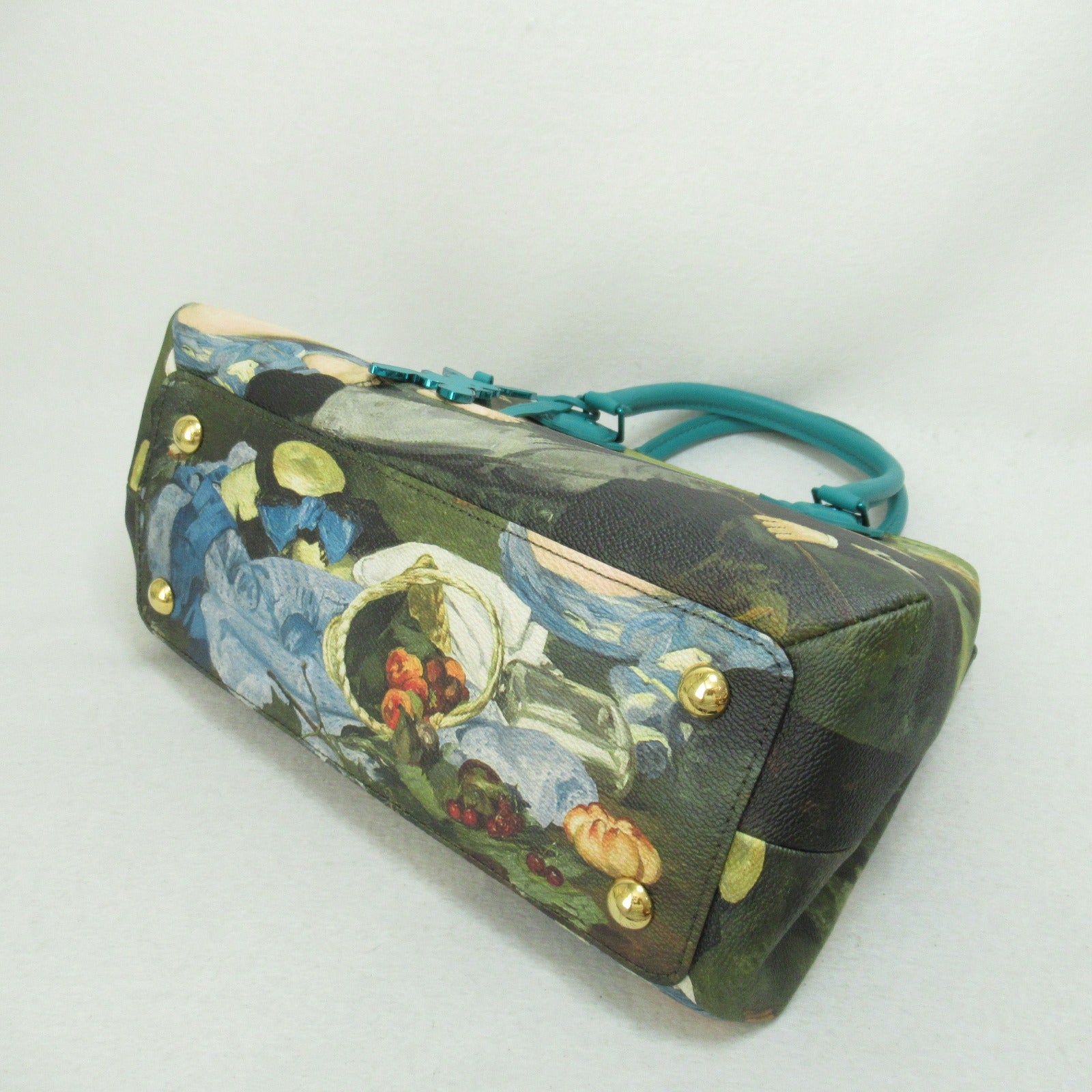 LOUIS VUITTON Manet Montaigne MM Master Collection手挽肩背兩用袋綠色