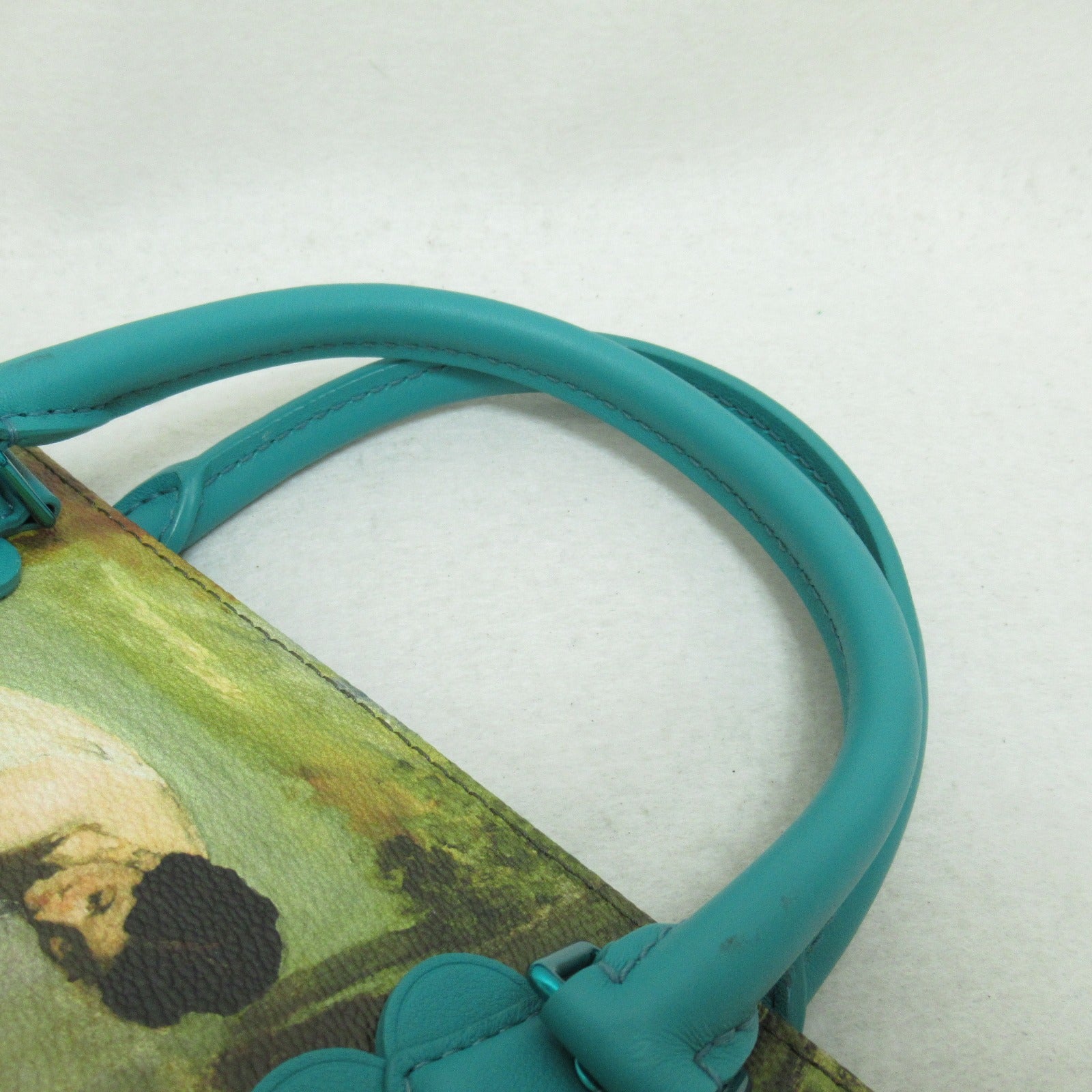 LOUIS VUITTON Manet Montaigne MM Master Collection手挽肩背兩用袋綠色