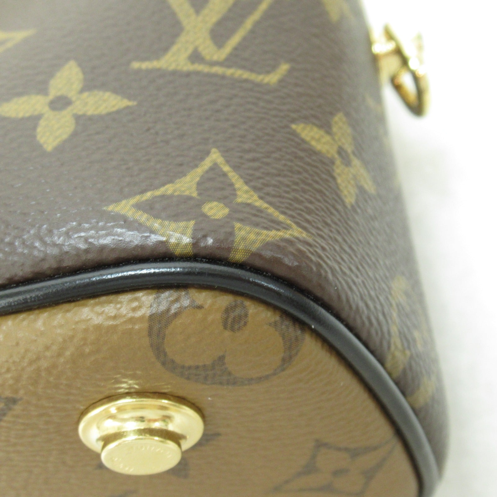 LOUIS VUITTON Monogram Reverse Vanity NV PM手挽肩背兩用袋啡色