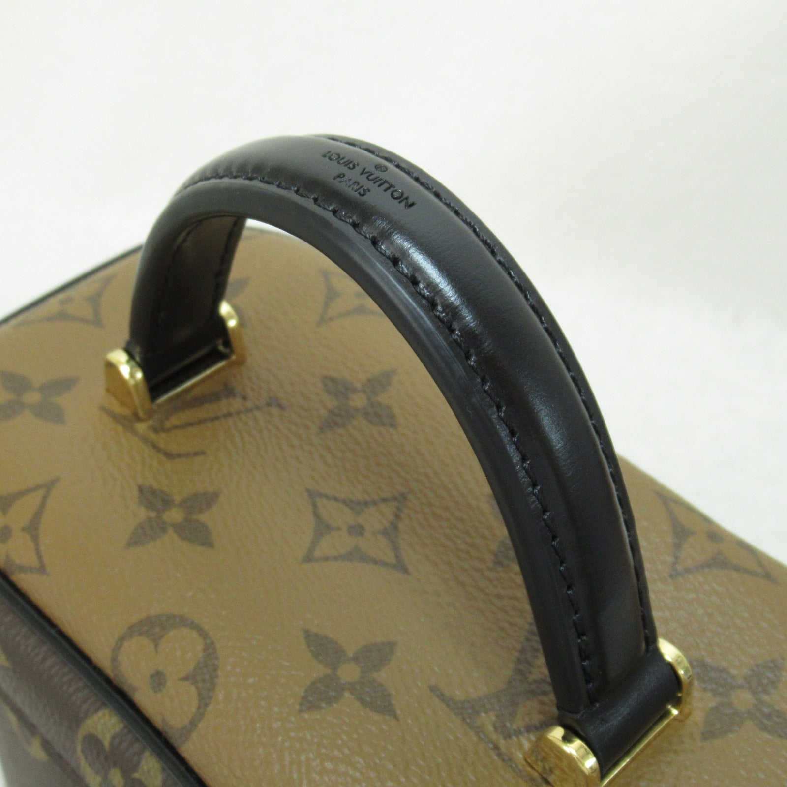 LOUIS VUITTON Monogram Reverse Vanity NV PM手挽肩背兩用袋啡色