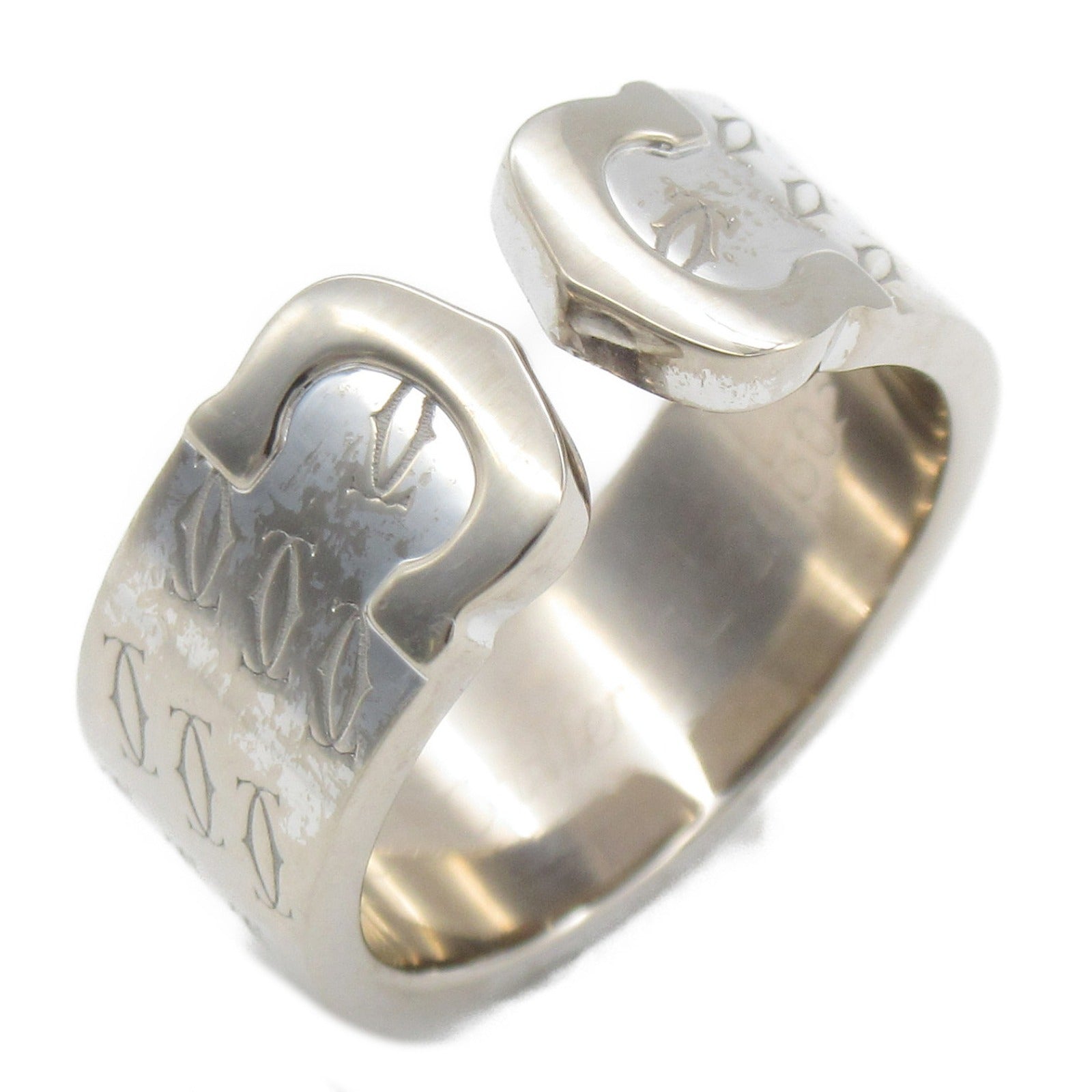 CARTIER 【激減優惠】18K白金C2 Ring戒指銀色US#6.25/Cartier#53