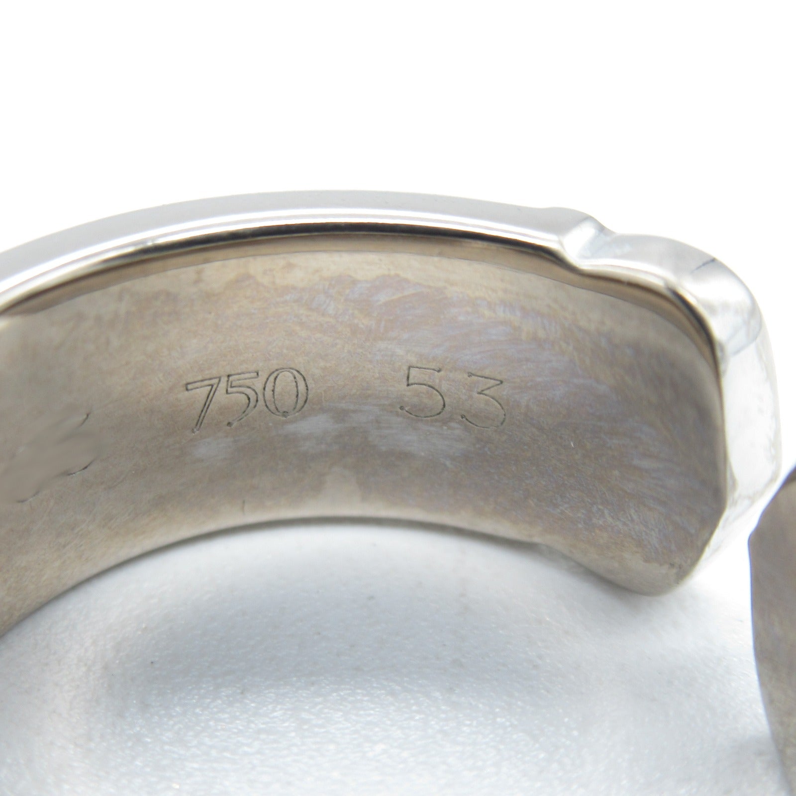 CARTIER 【激減優惠】18K白金C2 Ring戒指銀色US#6.25/Cartier#53