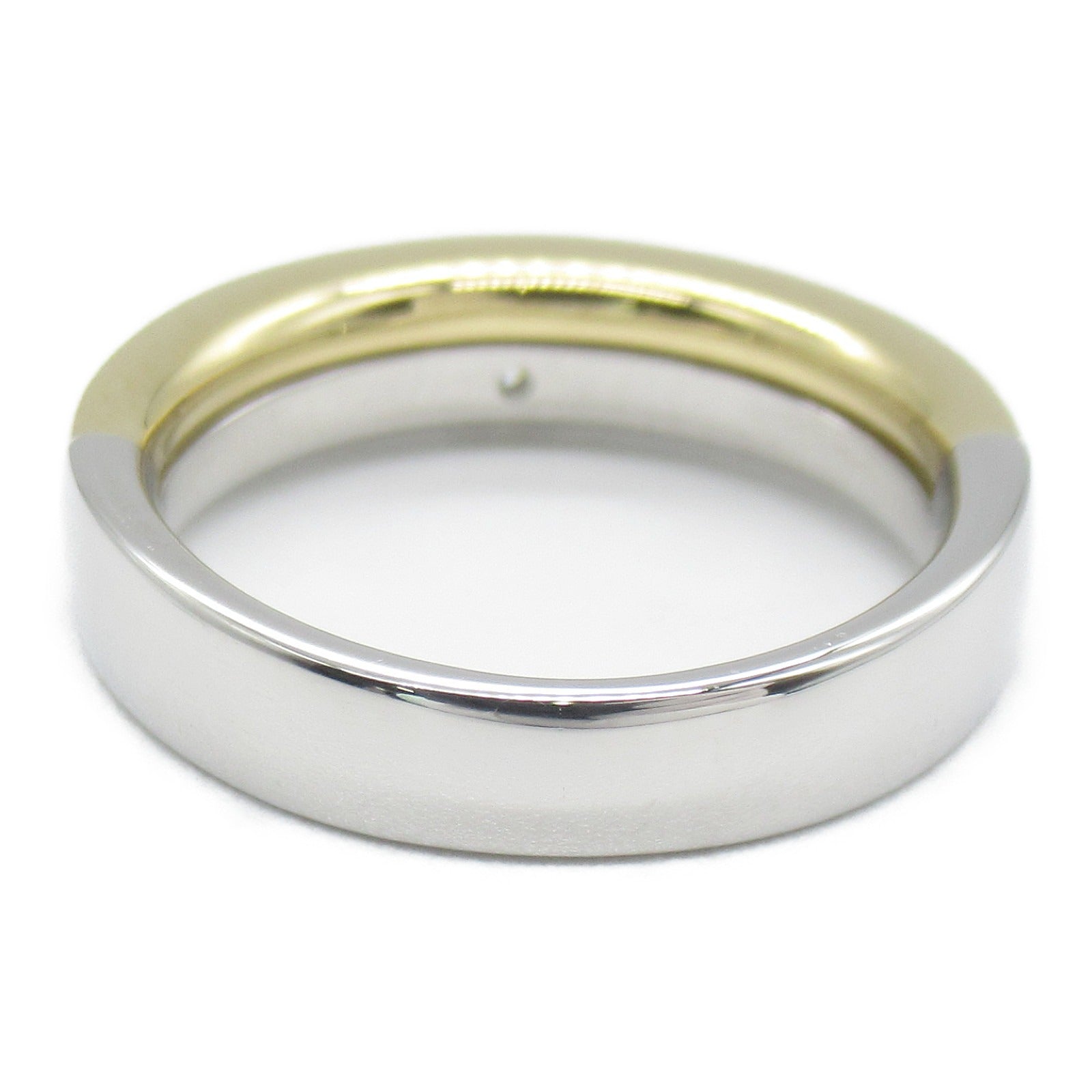 NINA RICCI 18K黃金/PT900鉑金Diamond Ring 0.32ct鑽石戒指US#5