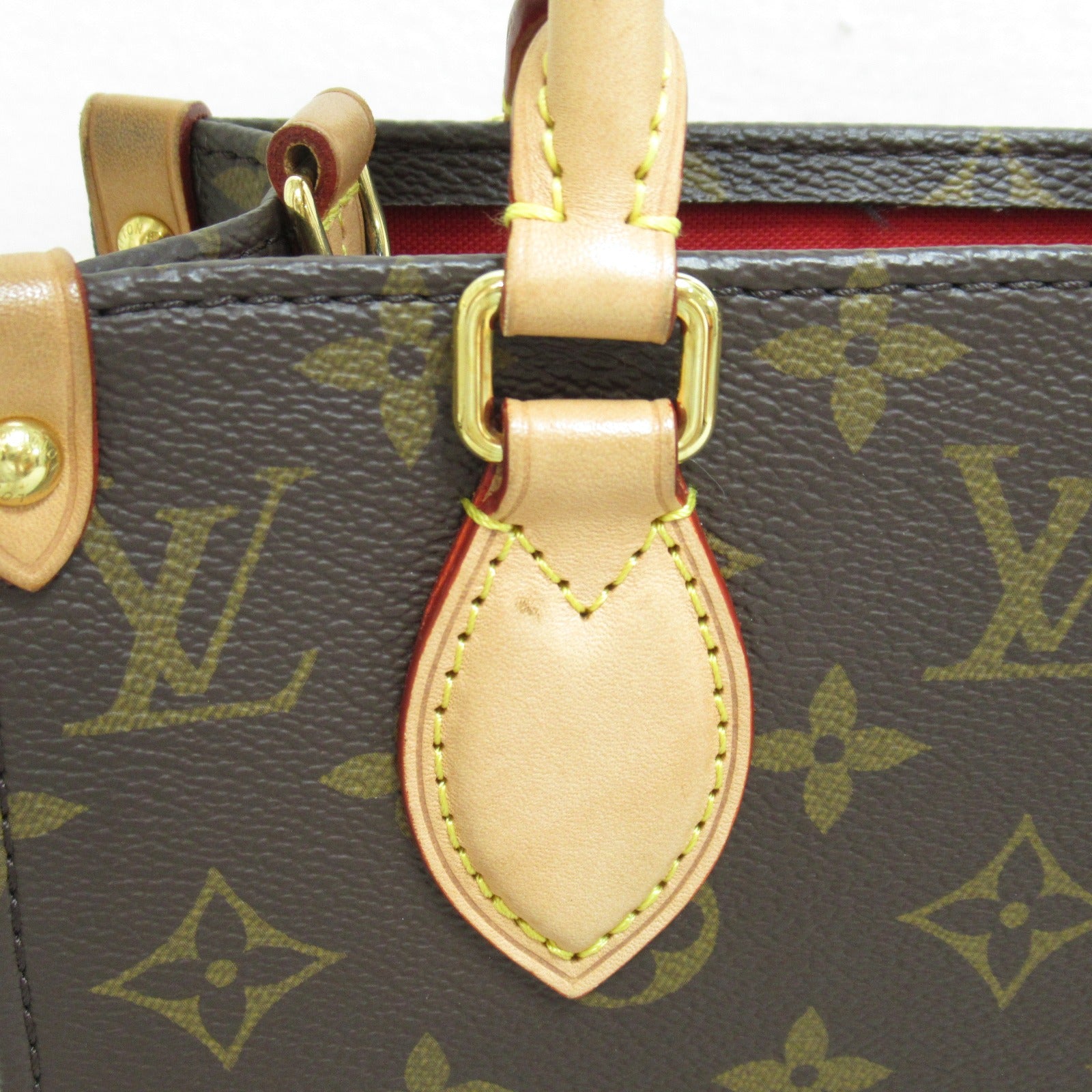LOUIS VUITTON **【激減優惠】Monogram Sac Plat BB Bag金扣手挽肩背兩用袋棕色