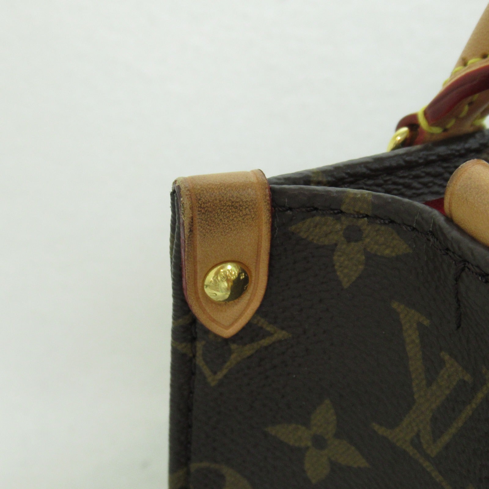 LOUIS VUITTON **【激減優惠】Monogram Sac Plat BB Bag金扣手挽肩背兩用袋棕色