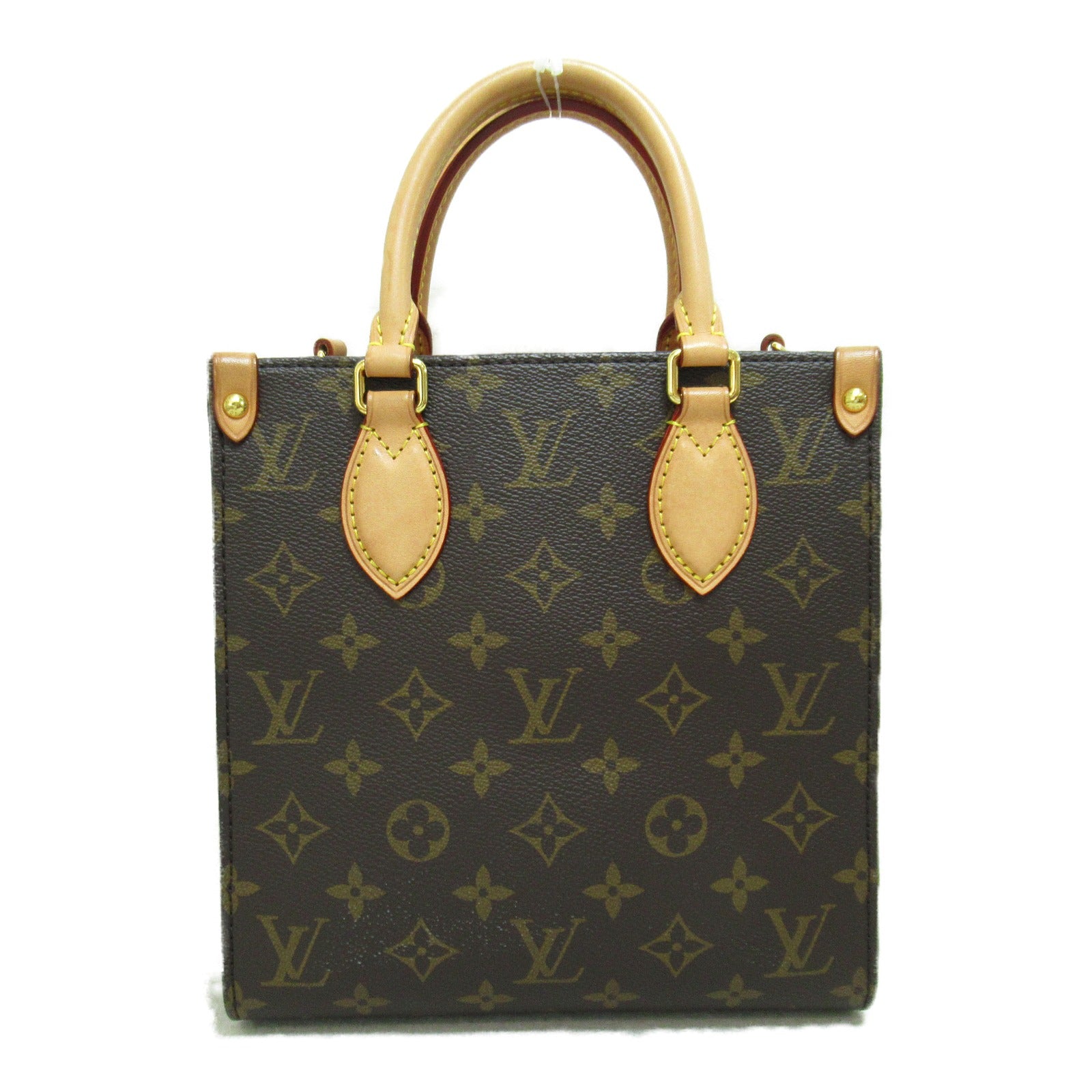 LOUIS VUITTON **【激減優惠】Monogram Sac Plat BB Bag金扣手挽肩背兩用袋棕色