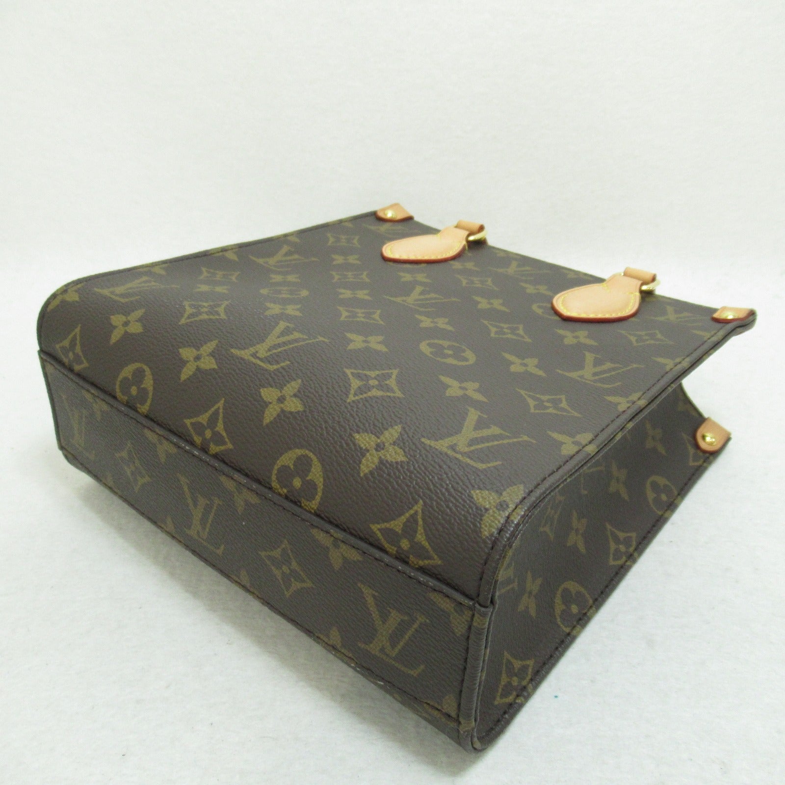 LOUIS VUITTON **【激減優惠】Monogram Sac Plat BB Bag金扣手挽肩背兩用袋棕色