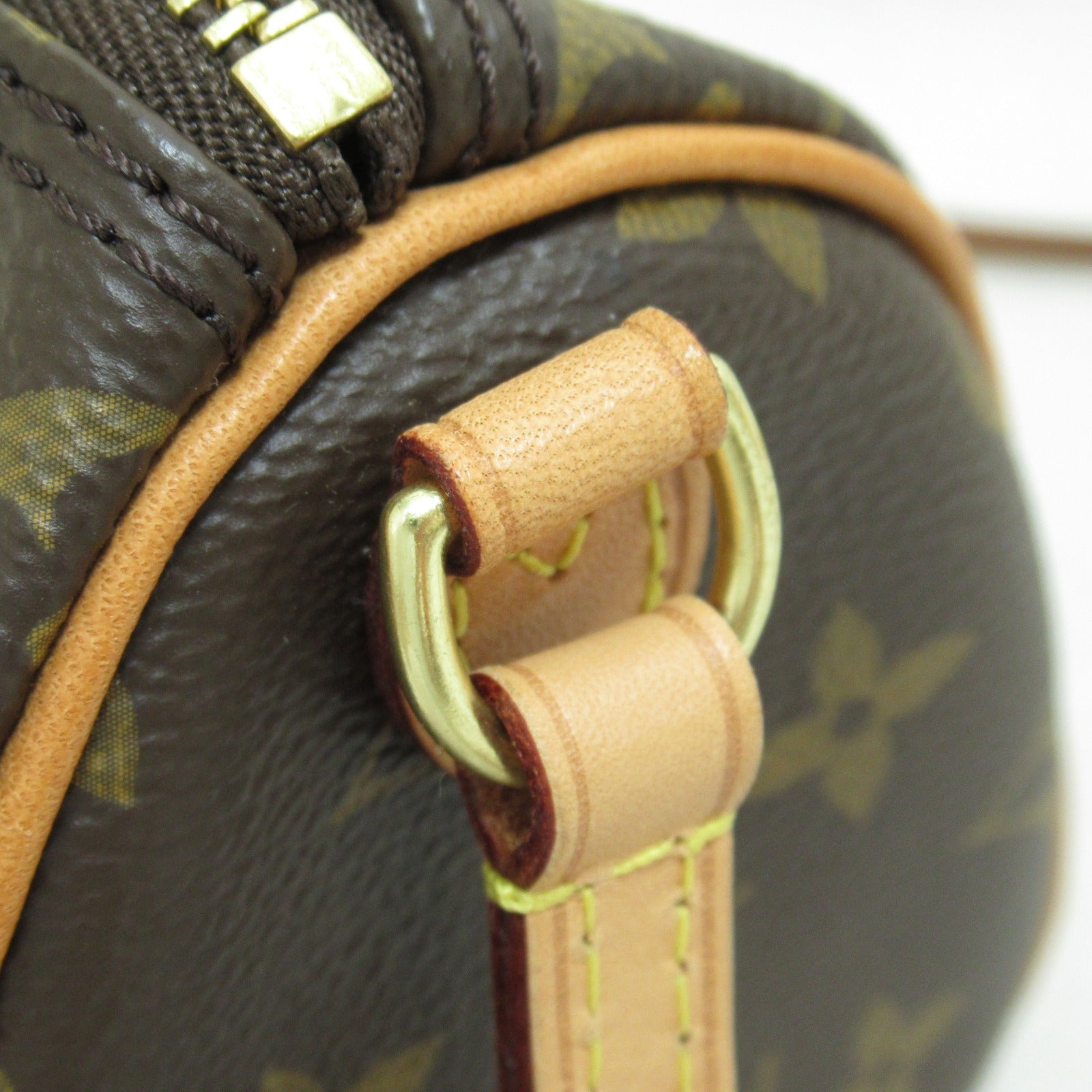 LOUIS VUITTON 【激減優惠】Monogram Nano Speedy金扣手挽肩背兩用袋啡色