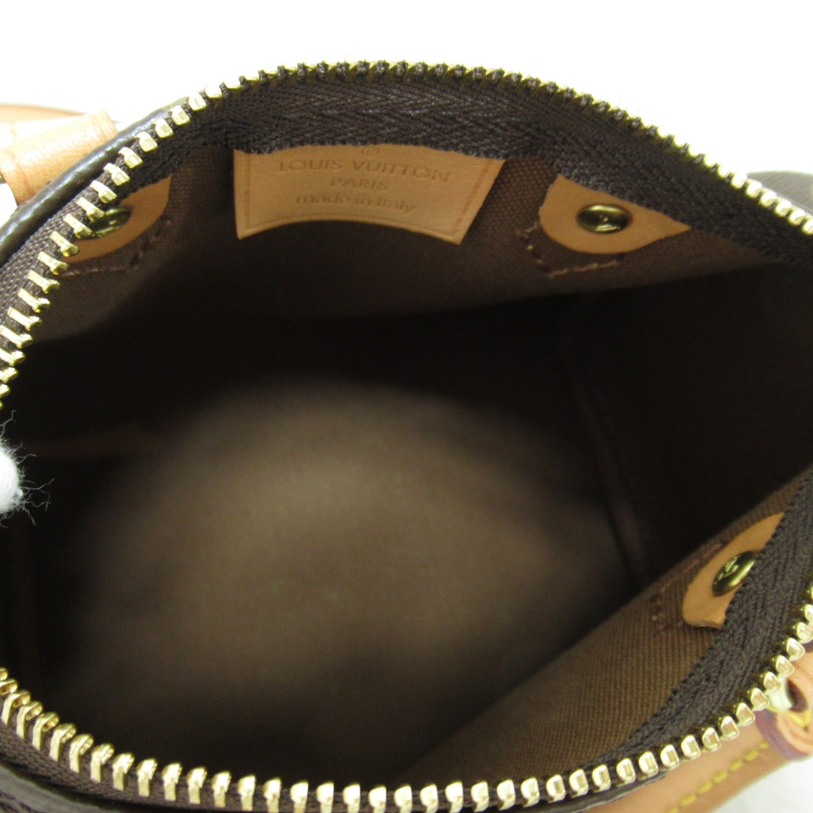 LOUIS VUITTON 【激減優惠】Monogram Nano Speedy金扣手挽肩背兩用袋啡色