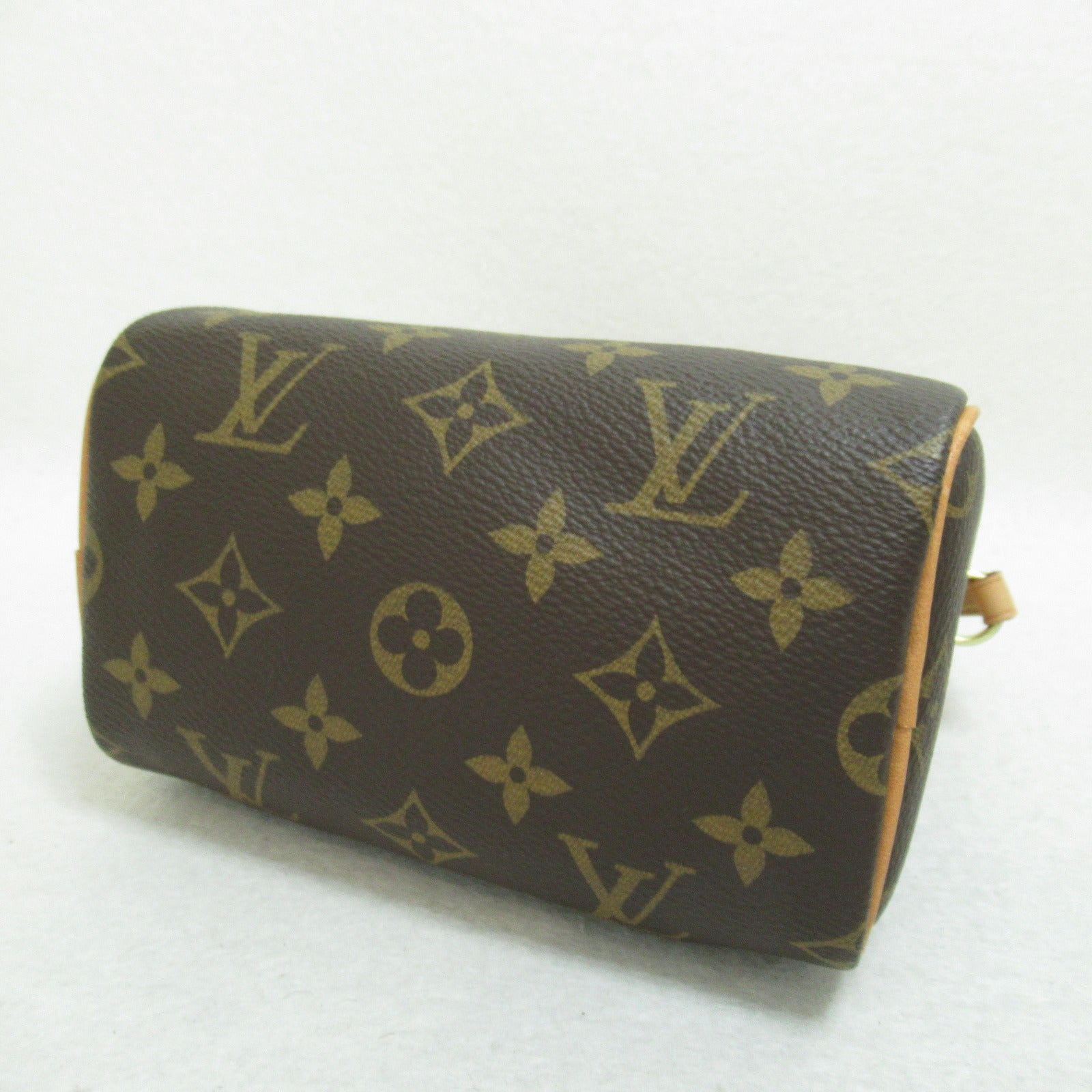 LOUIS VUITTON 【激減優惠】Monogram Nano Speedy金扣手挽肩背兩用袋啡色