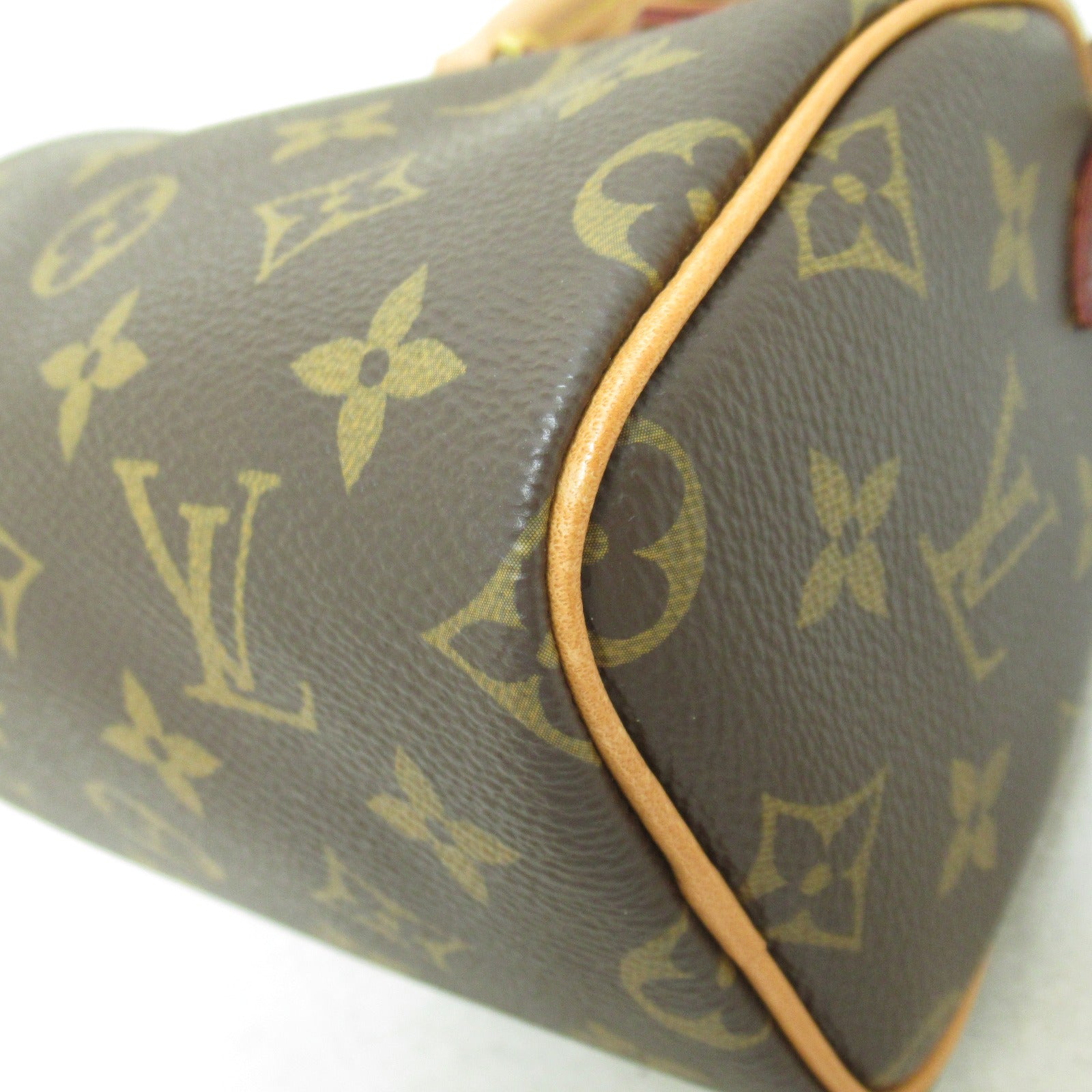 LOUIS VUITTON 【激減優惠】Monogram Nano Speedy金扣手挽肩背兩用袋啡色
