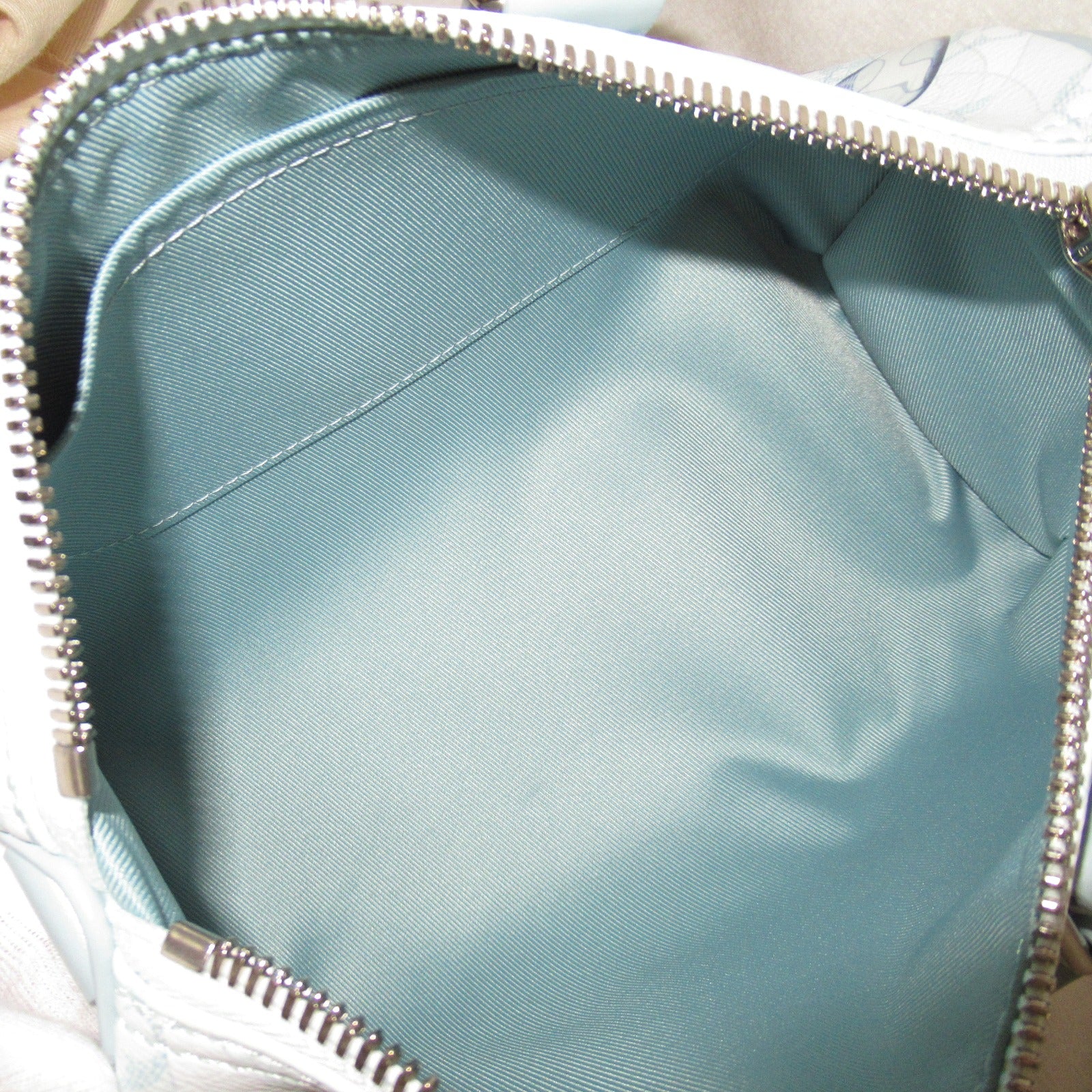 LOUIS VUITTON 【激減優惠】Monogram Aquagarden 25 Monogram Boston Bag銀扣手挽袋藍色