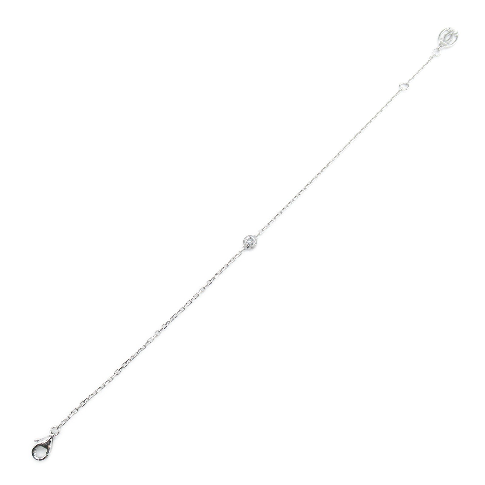 CARTIER 18K白金SM Diamants Legers 1D Diamond Blaceret鑽石手鏈