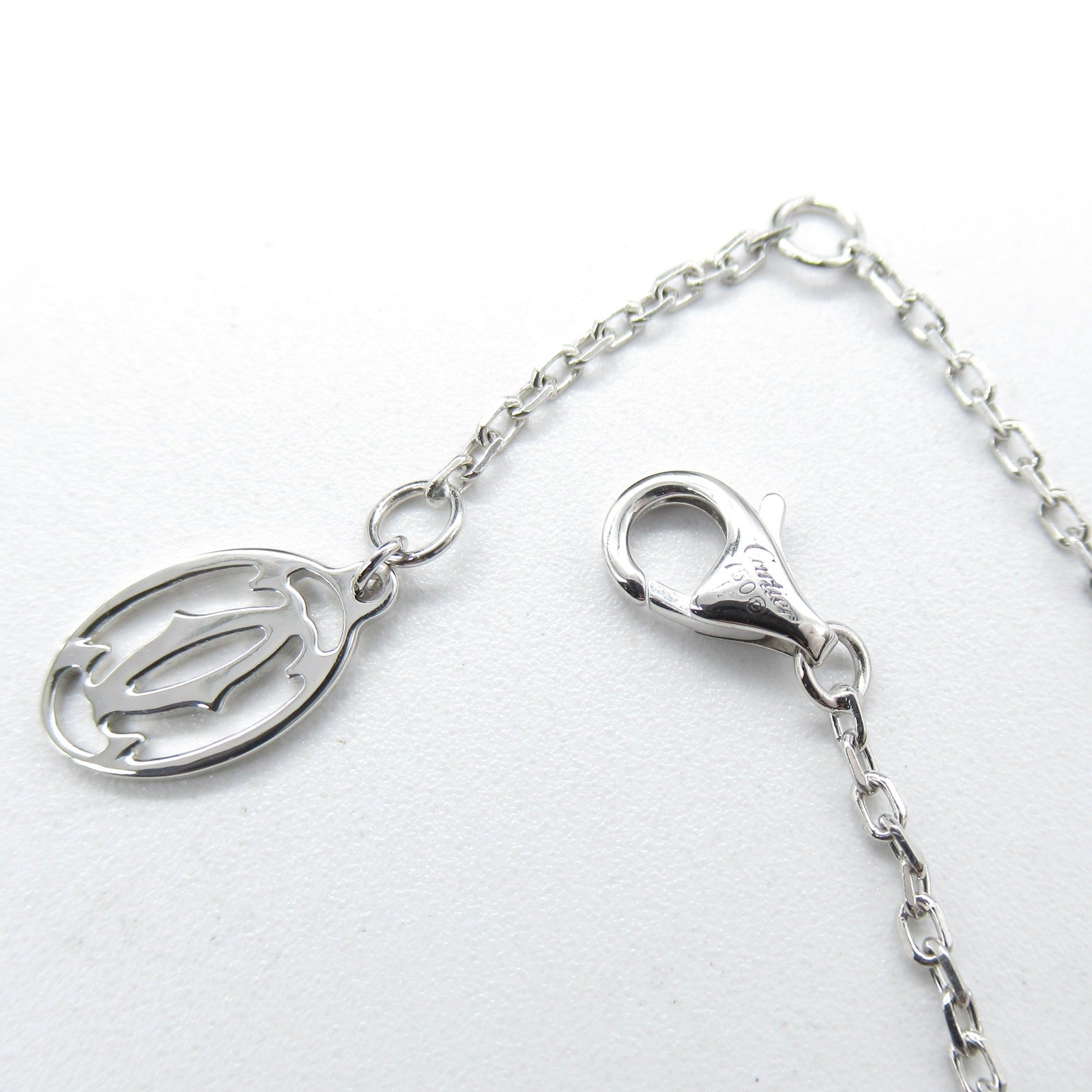 CARTIER 18K白金SM Diamants Legers 1D Diamond Blaceret鑽石手鏈