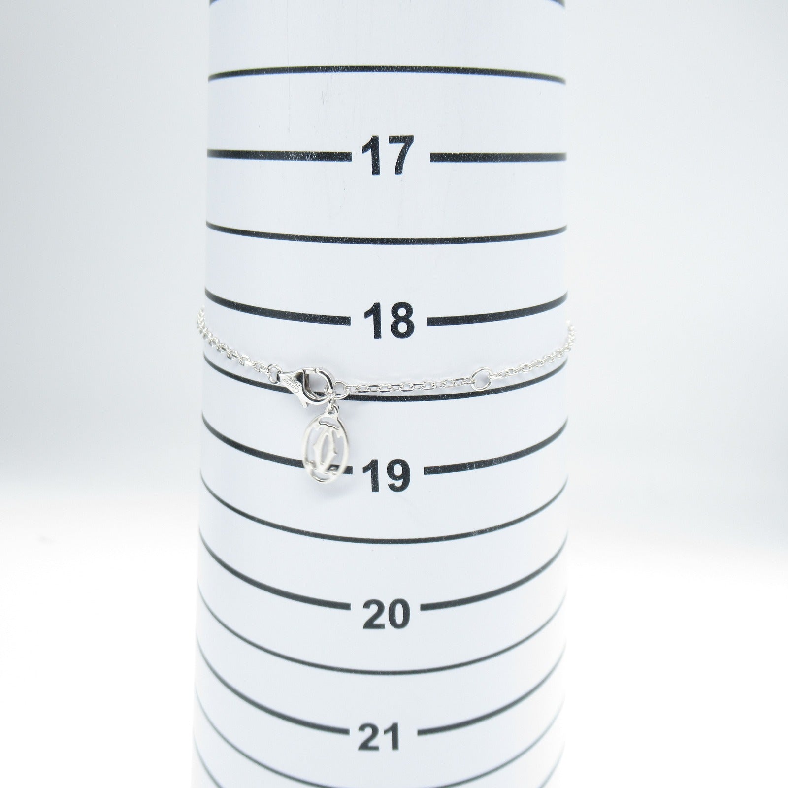 CARTIER 18K白金SM Diamants Legers 1D Diamond Blaceret鑽石手鏈