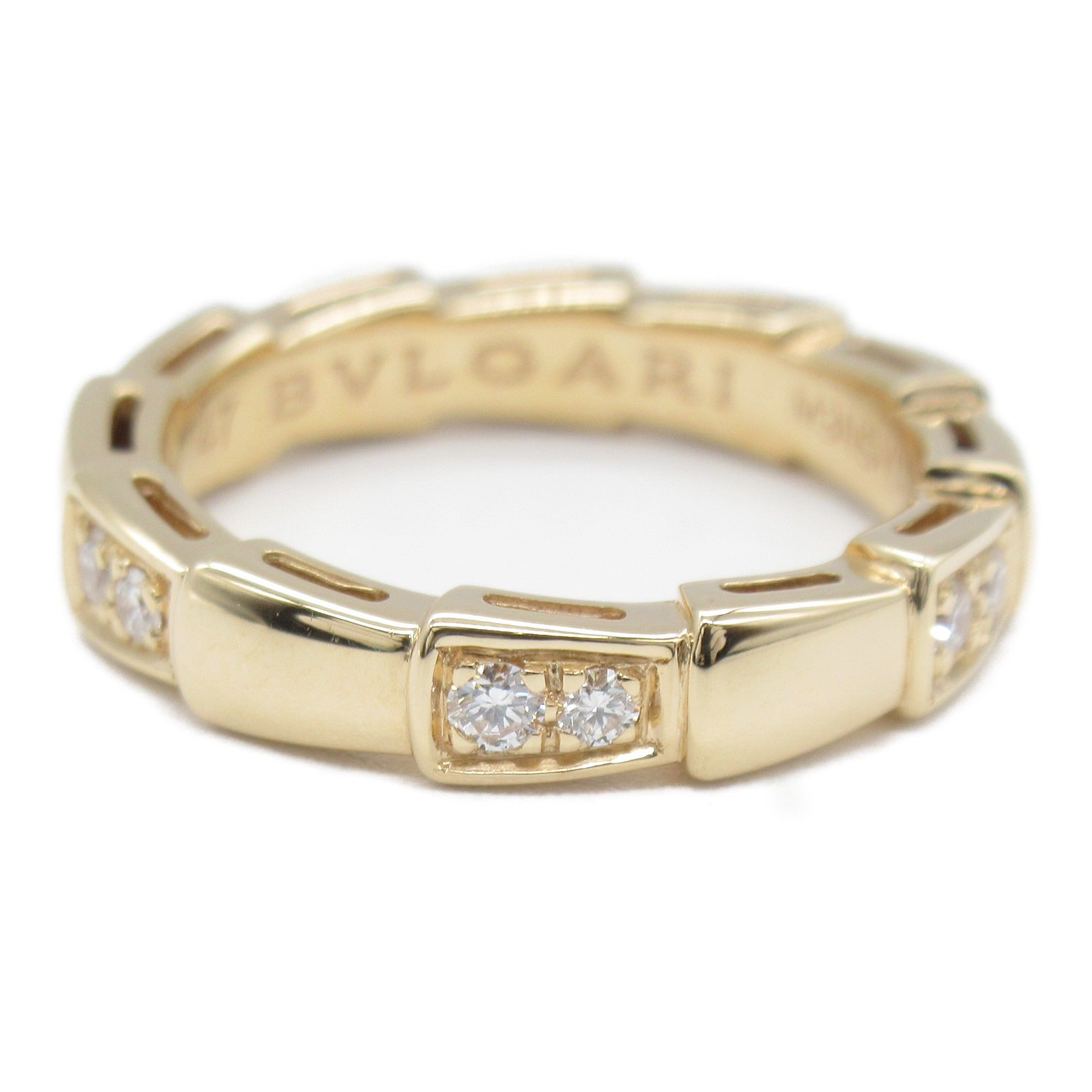 BVLGARI 【激減優惠】18K玫瑰金Serpenti Viper Diamond Ring戒指Bvlgari#47/US#4