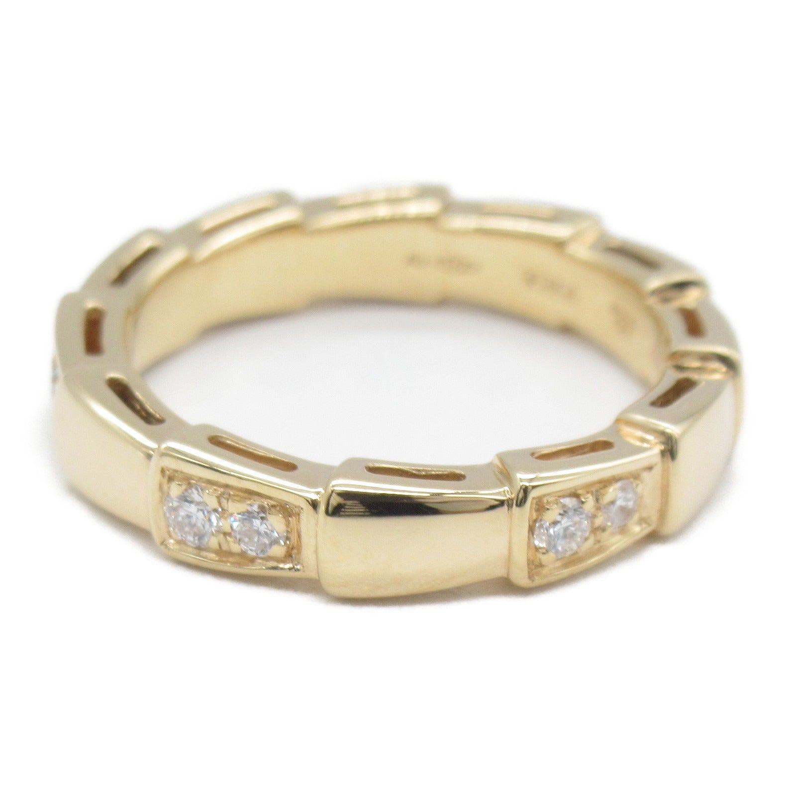 BVLGARI 【激減優惠】18K玫瑰金Serpenti Viper Diamond Ring戒指Bvlgari#47/US#4