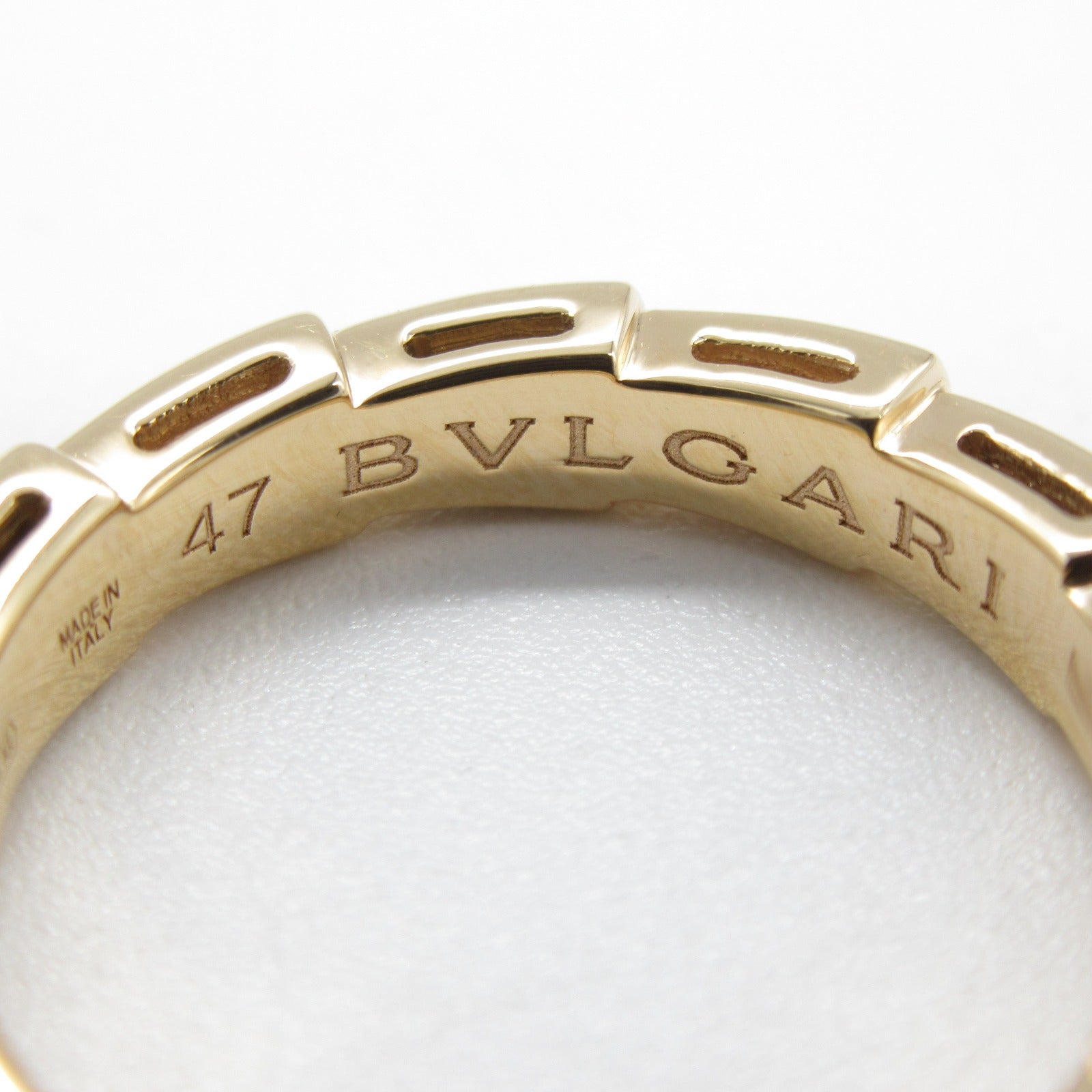 BVLGARI 【激減優惠】18K玫瑰金Serpenti Viper Diamond Ring戒指Bvlgari#47/US#4