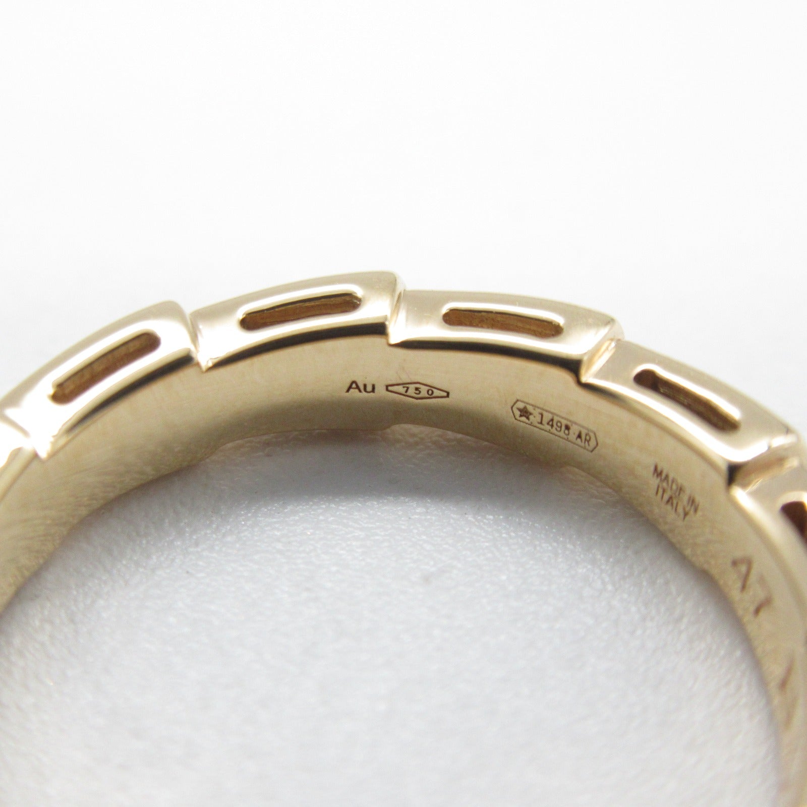 BVLGARI 【激減優惠】18K玫瑰金Serpenti Viper Diamond Ring戒指Bvlgari#47/US#4