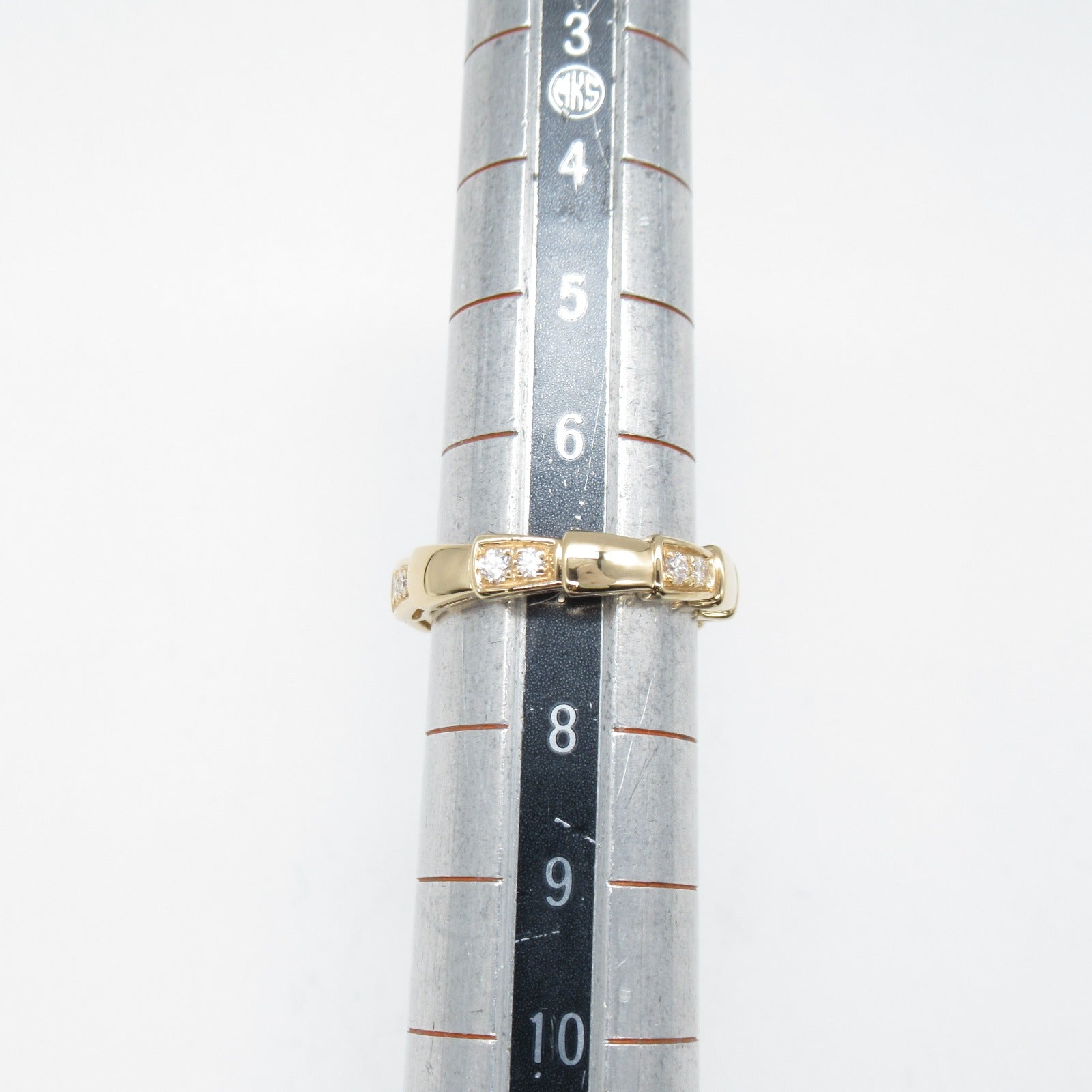 BVLGARI 【激減優惠】18K玫瑰金Serpenti Viper Diamond Ring戒指Bvlgari#47/US#4
